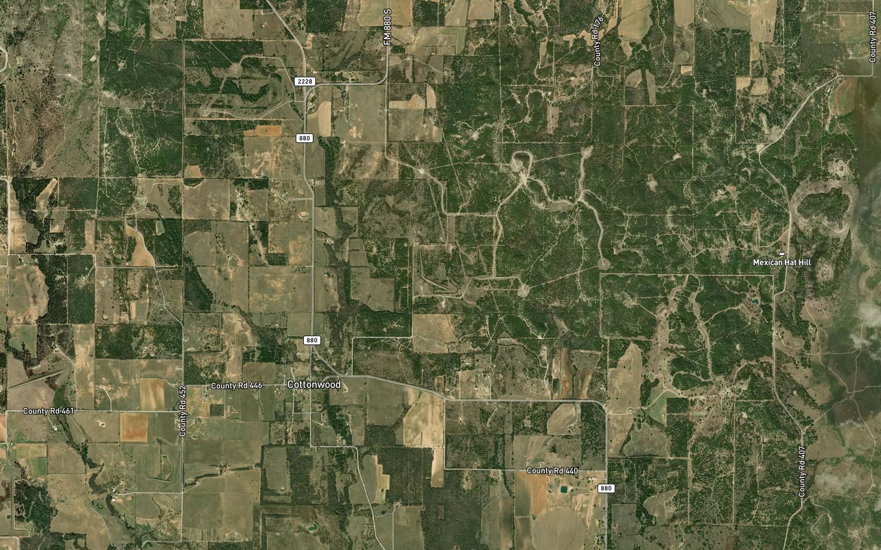 Satellite map of the Soil Conservation Service Site 5 Reservoir