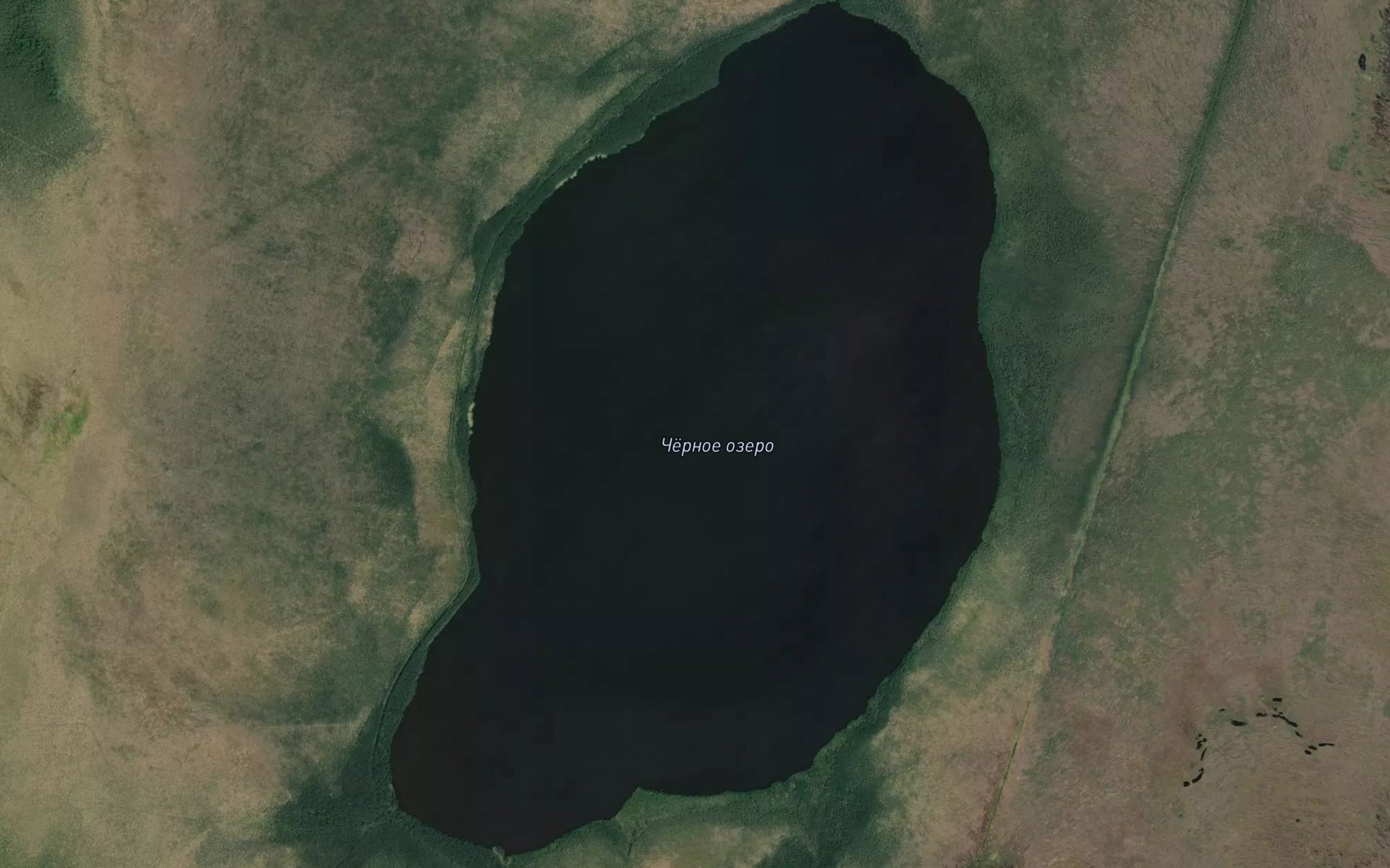 Satellite map of the Ozero Chernoye