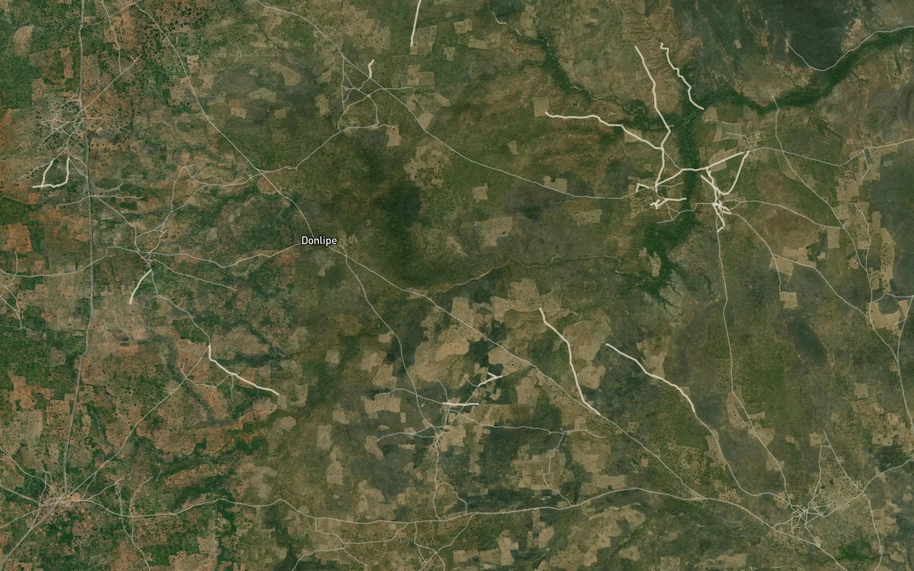 Satellite map of the River Bosona