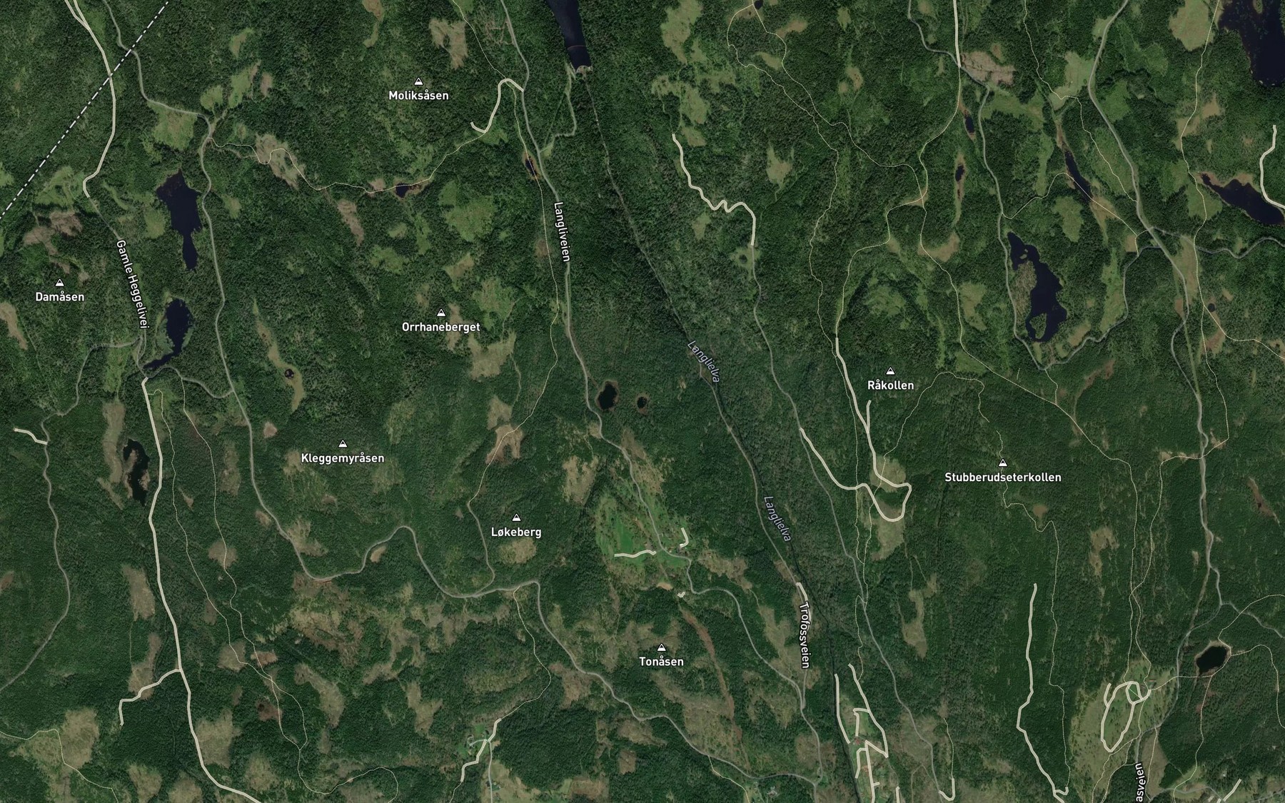 Satellite map of the Kjelsaaskulpene
