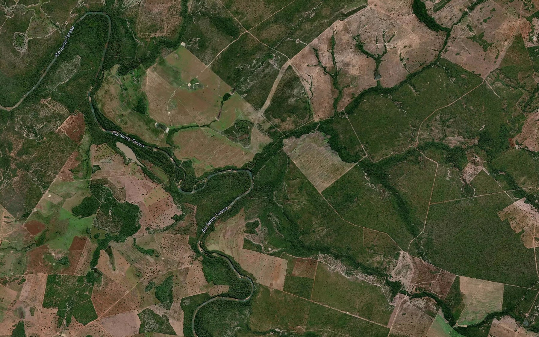 Satellite map of the Corrego Fundo