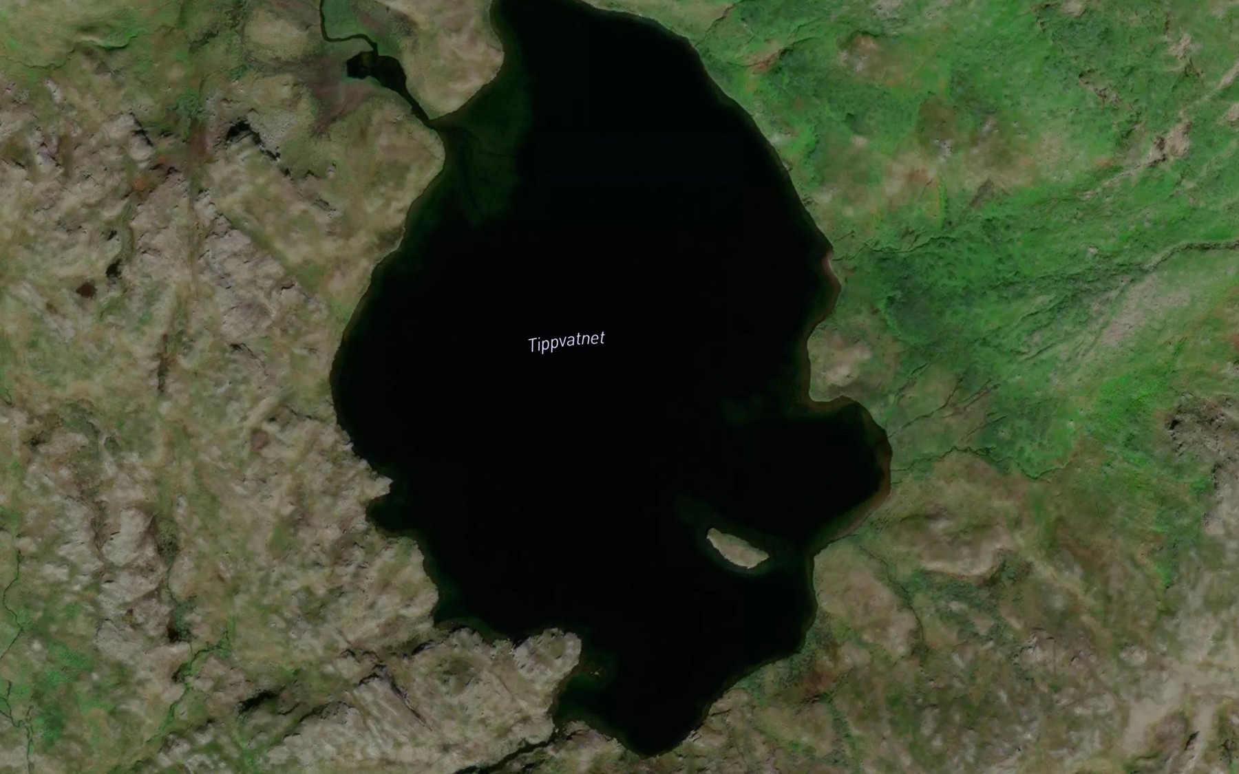Satellite map of the Tippvatnet