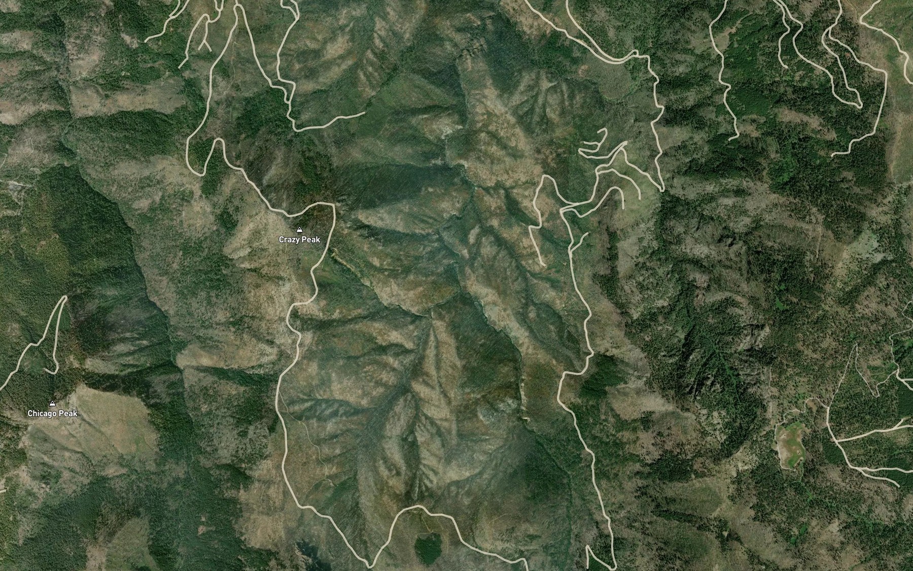 Satellite map of the Black Creek