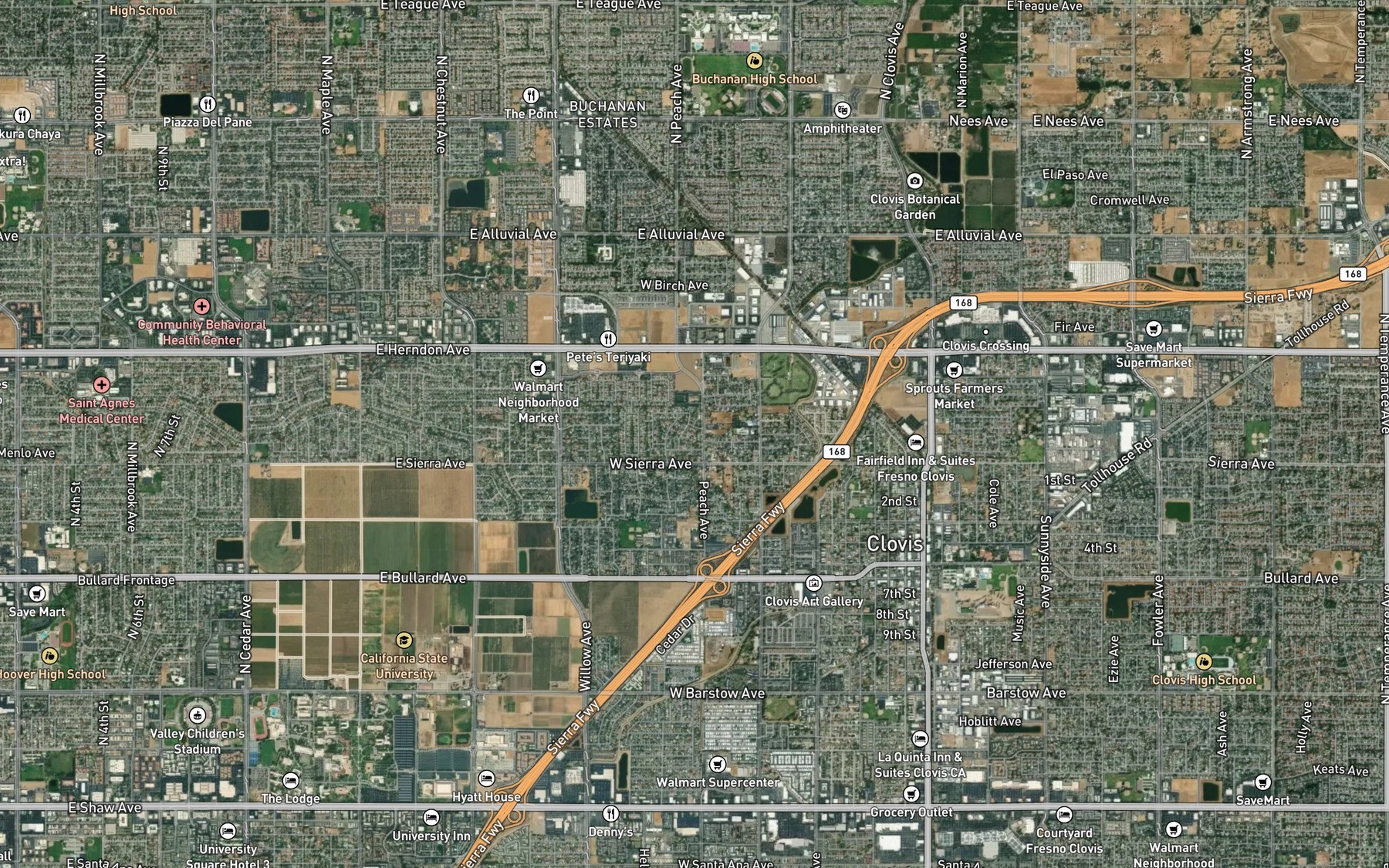 Satellite map of the South Branch Helm Colonial Ditch