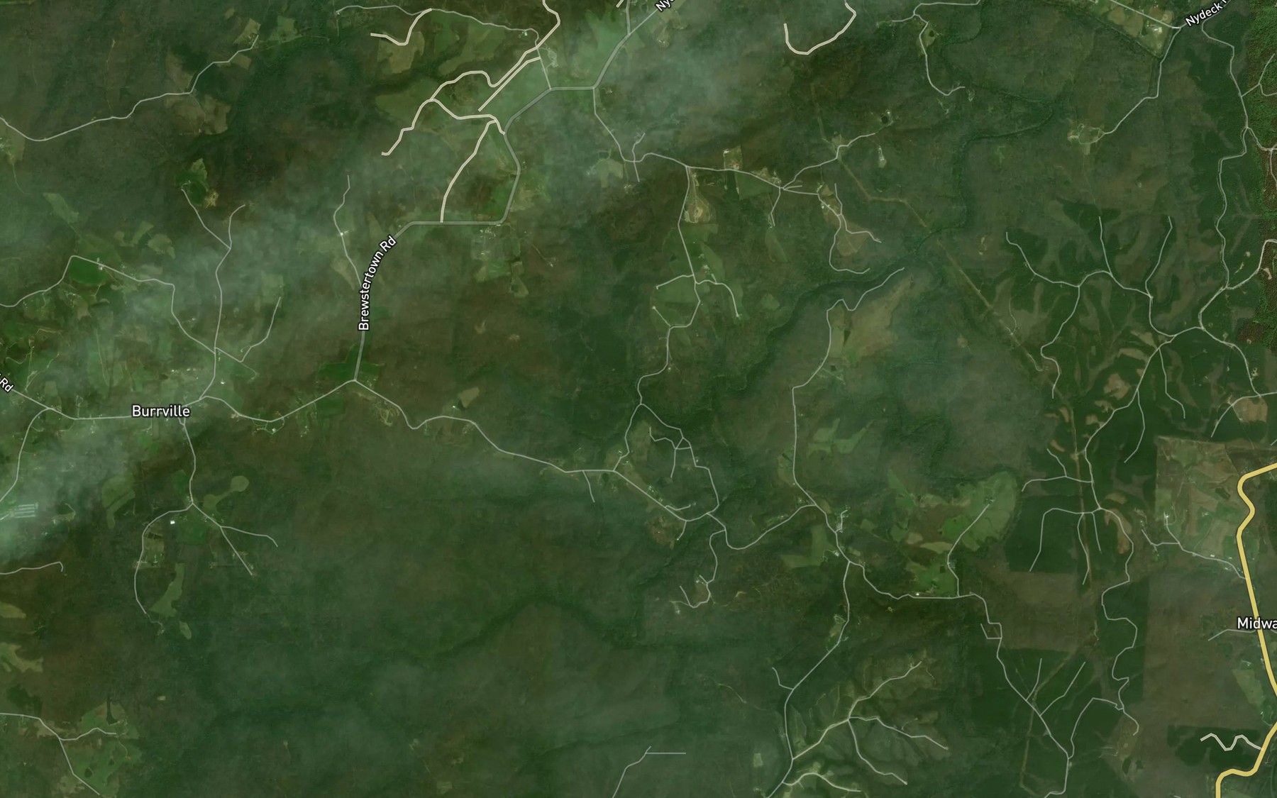 Satellite map of the South Fork Coon Creek