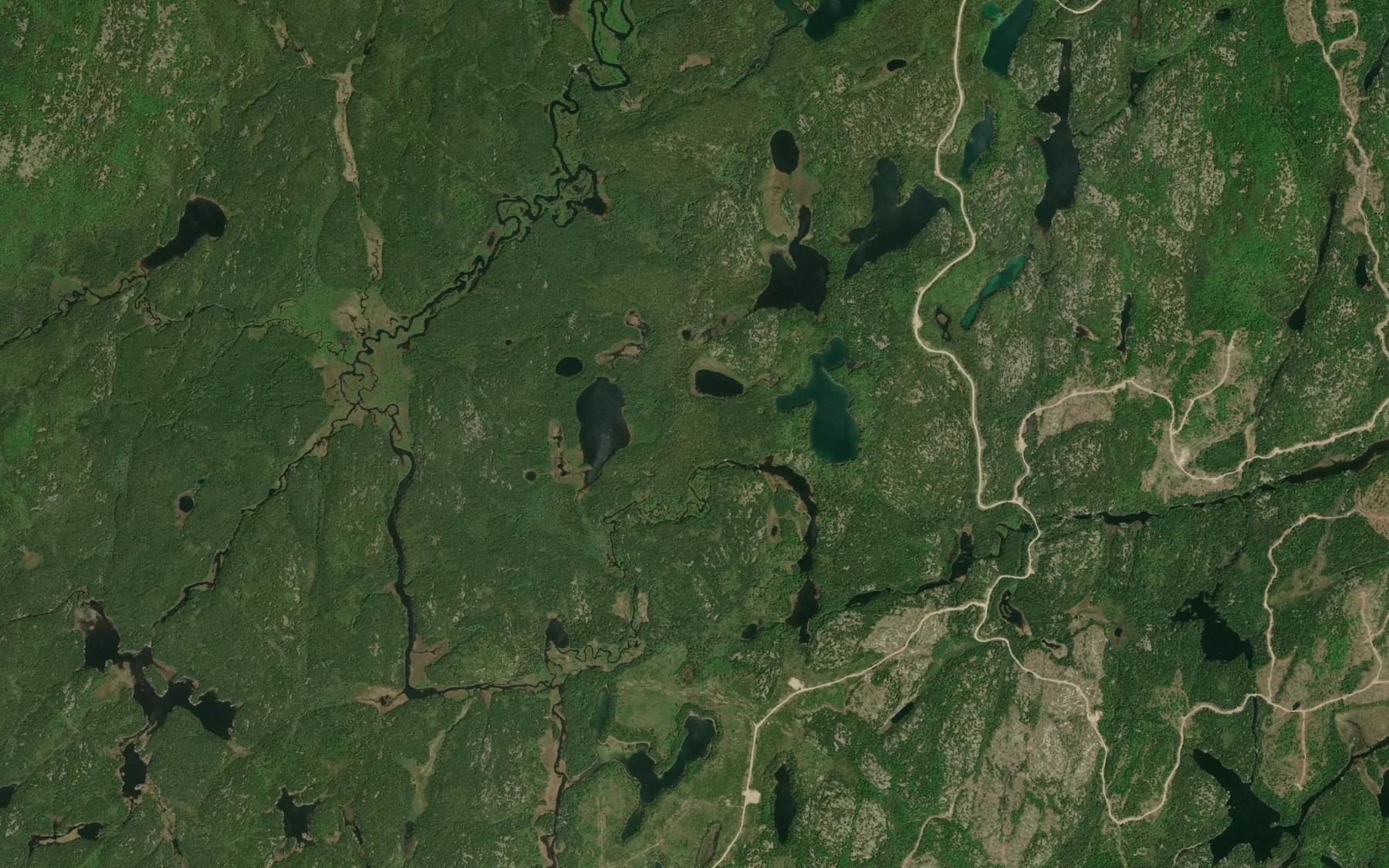 Satellite map of the McCrea Creek