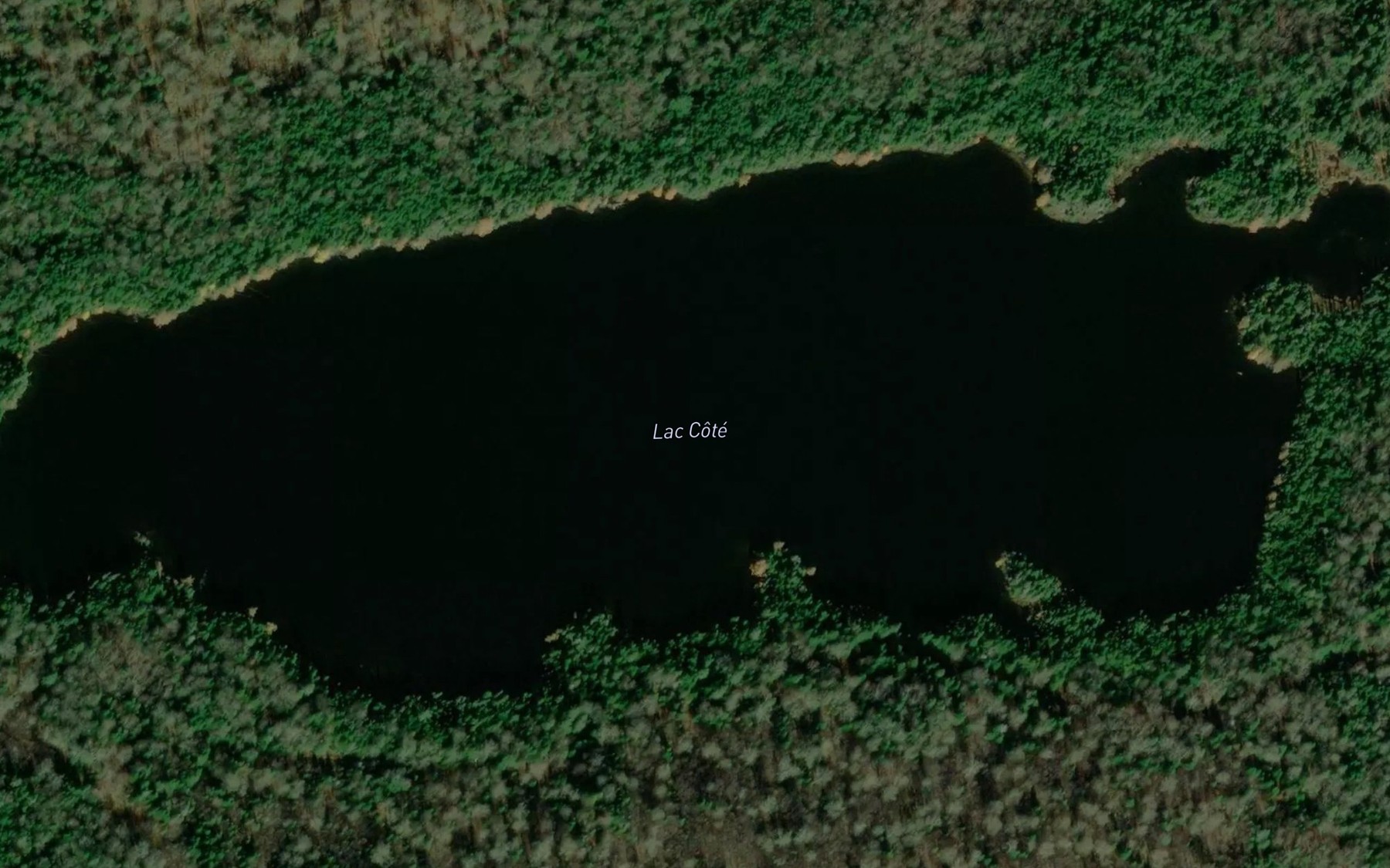 Satellite map of the Lac Cote