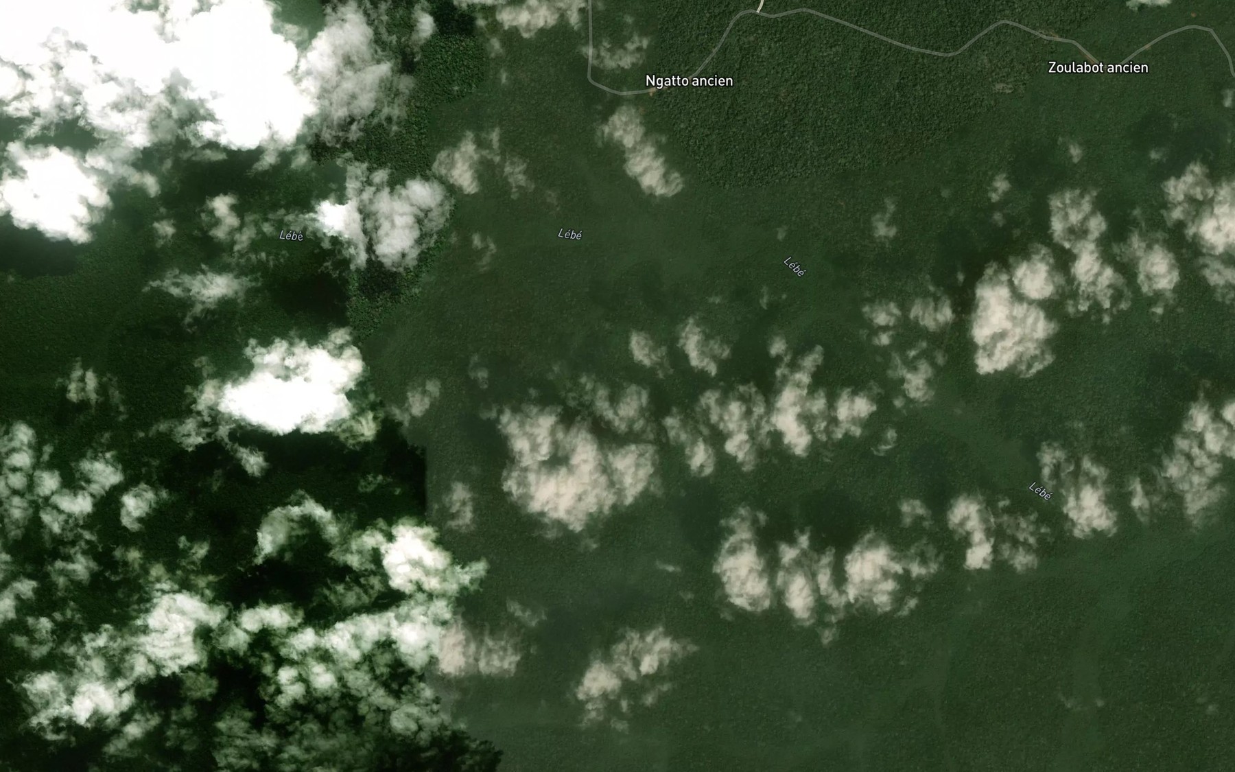 Satellite map of the Manjom