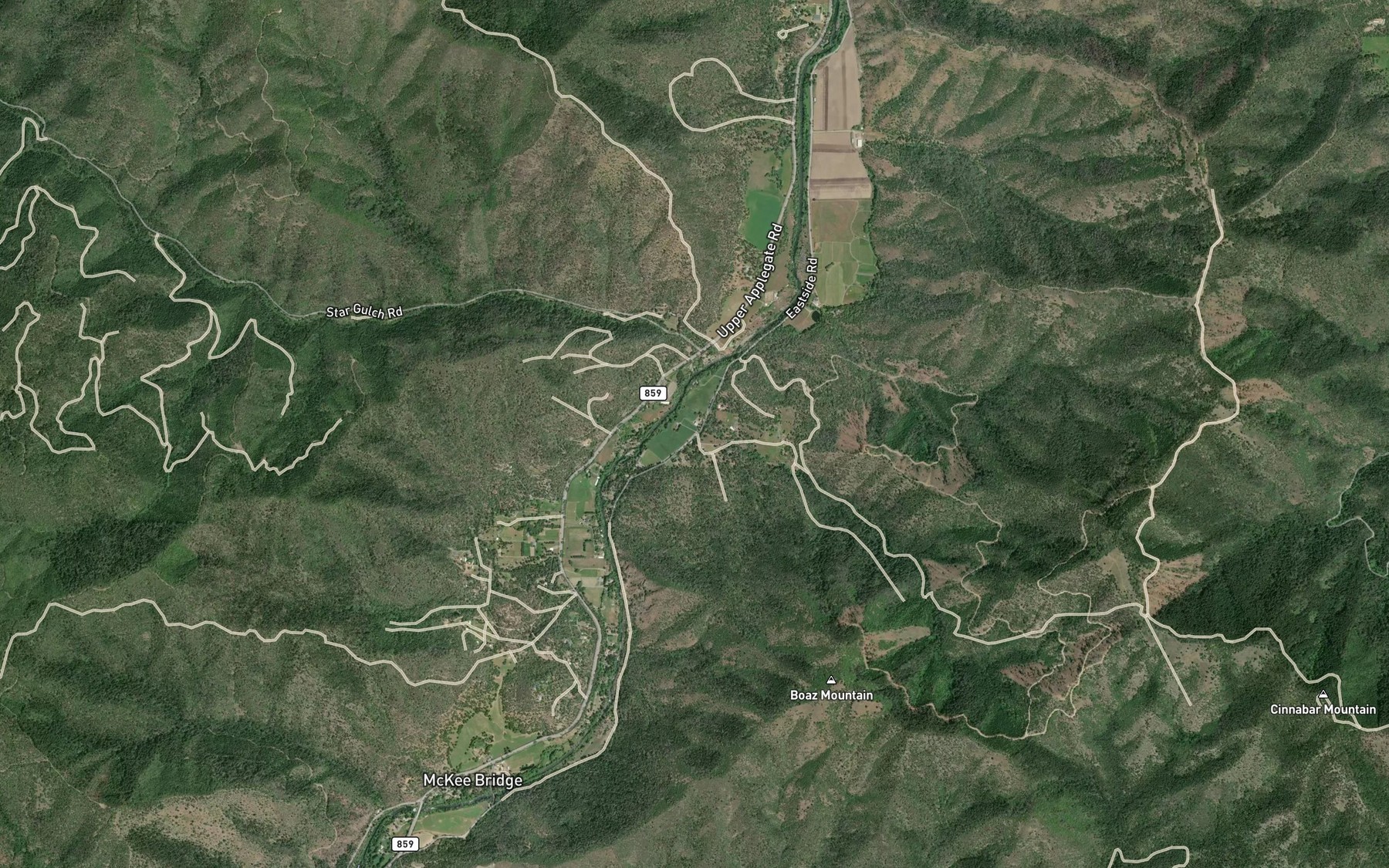 Satellite map of the Swayne Ditch