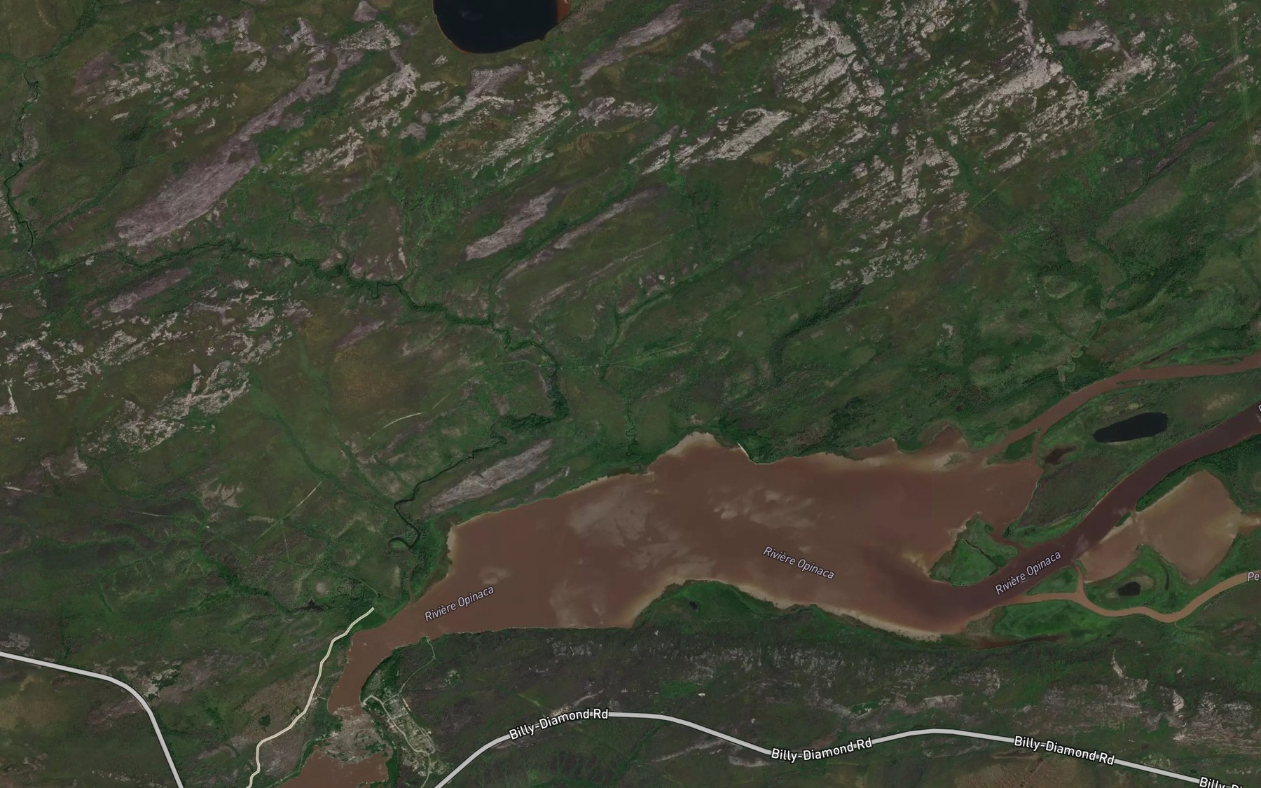 Satellite map of the Ruisseau Natwakami