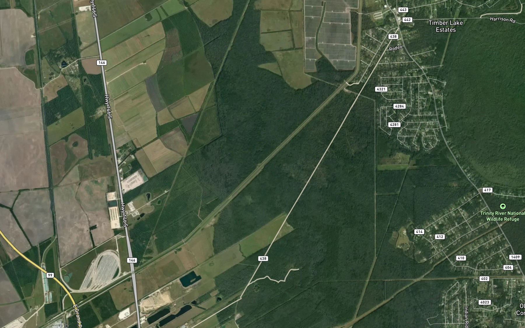 Satellite map of the Lynchburg Canal