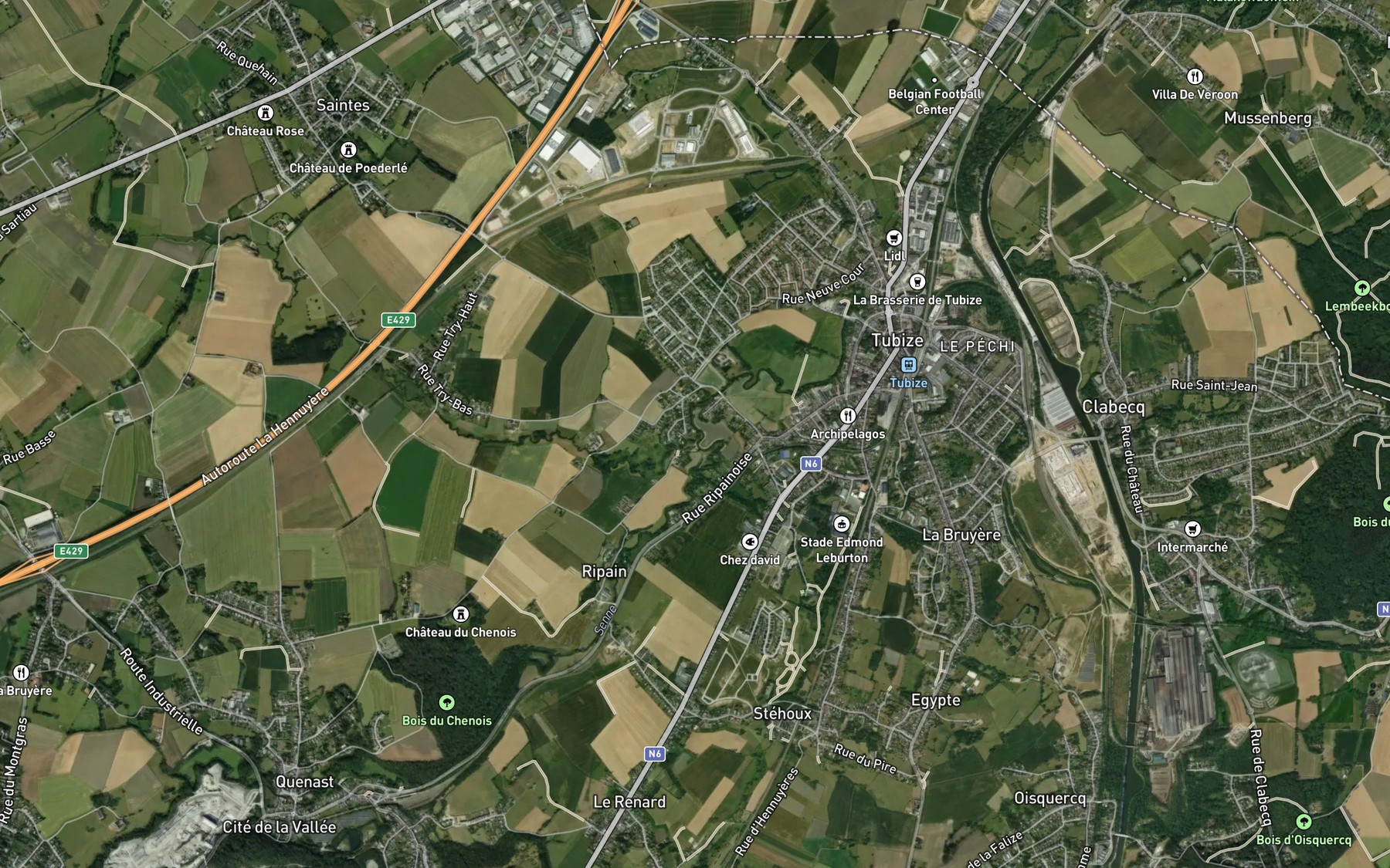 Satellite map of the Froye