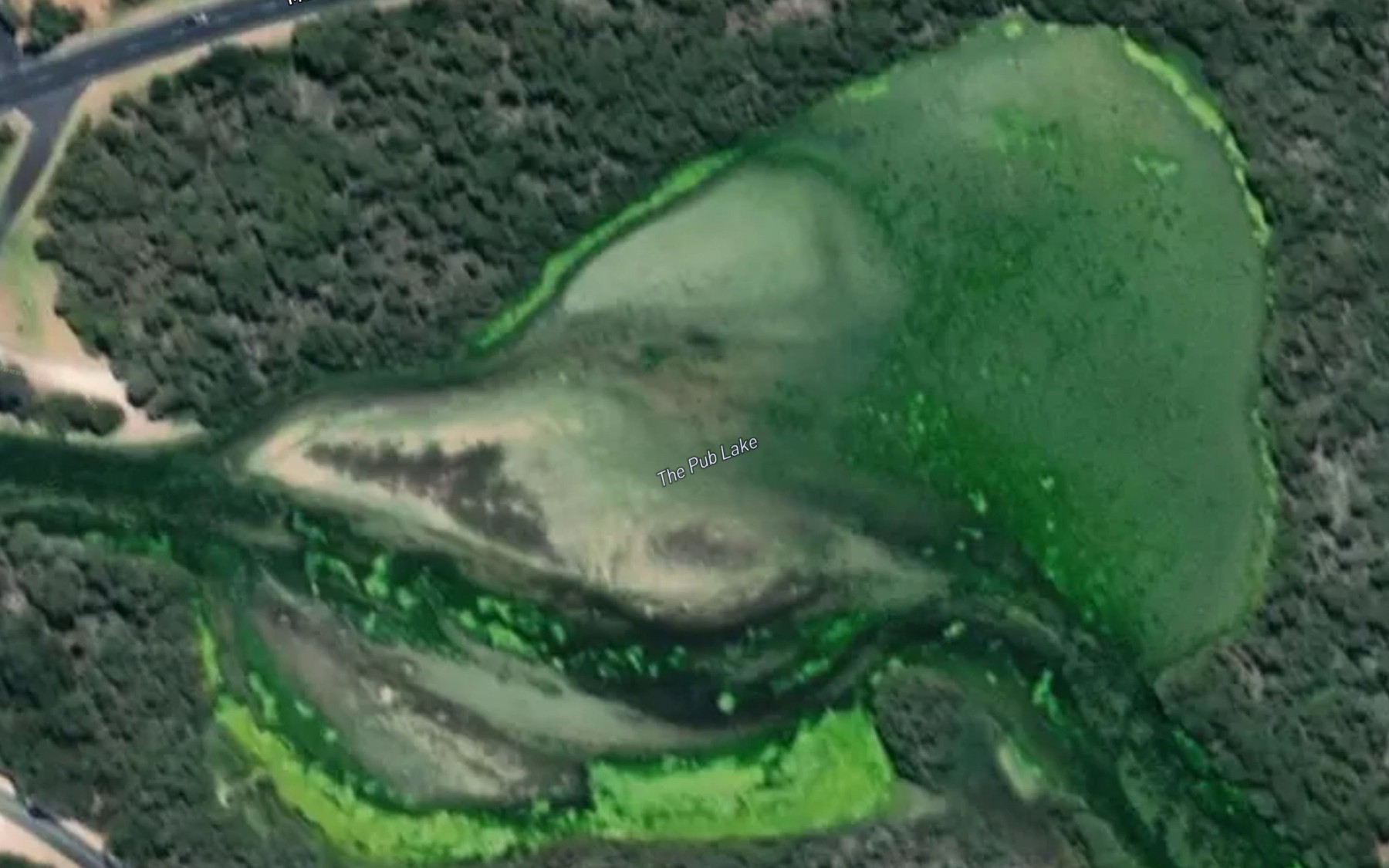 Satellite map of the The Pub Lake