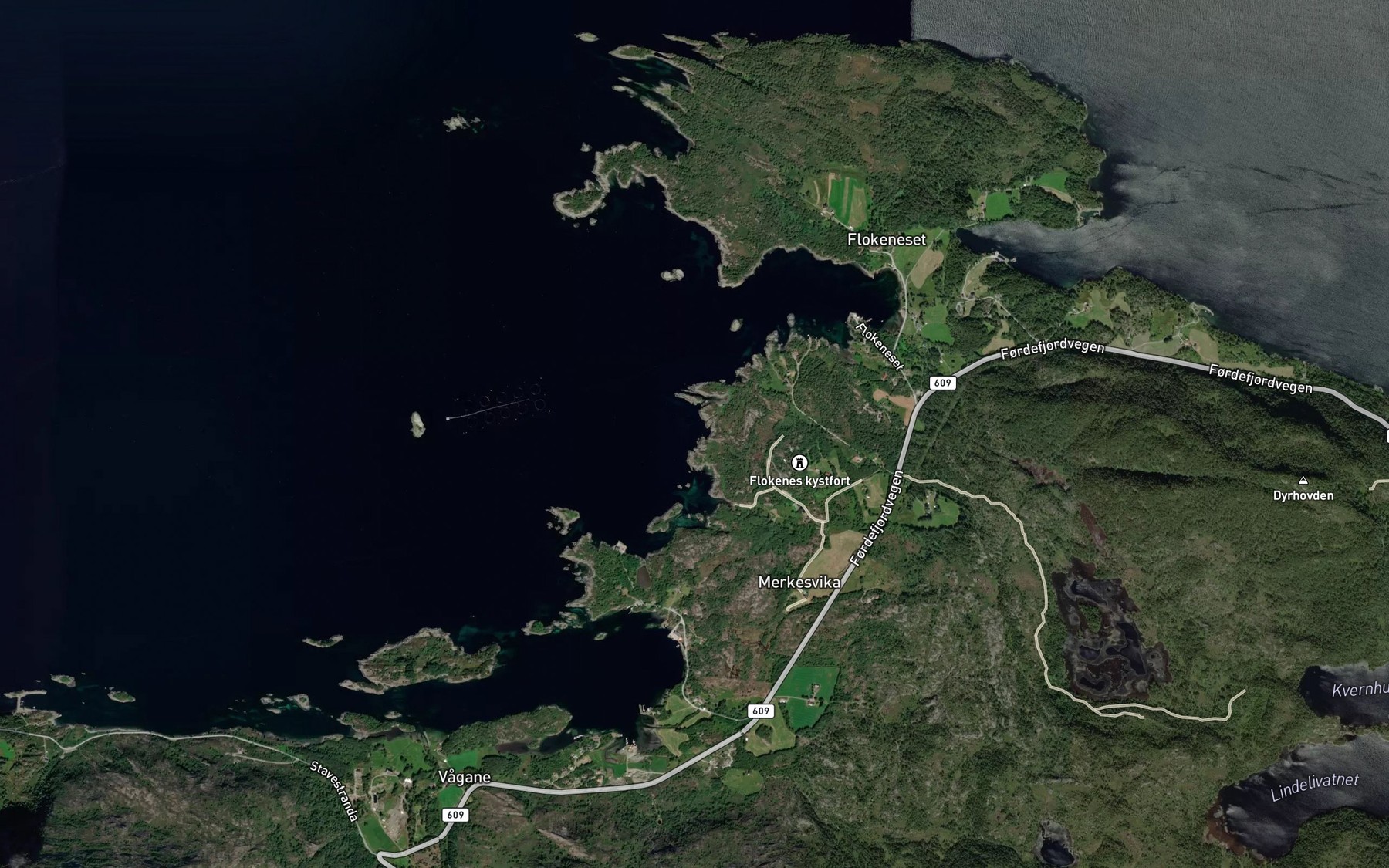 Satellite map of the Sjoburvik