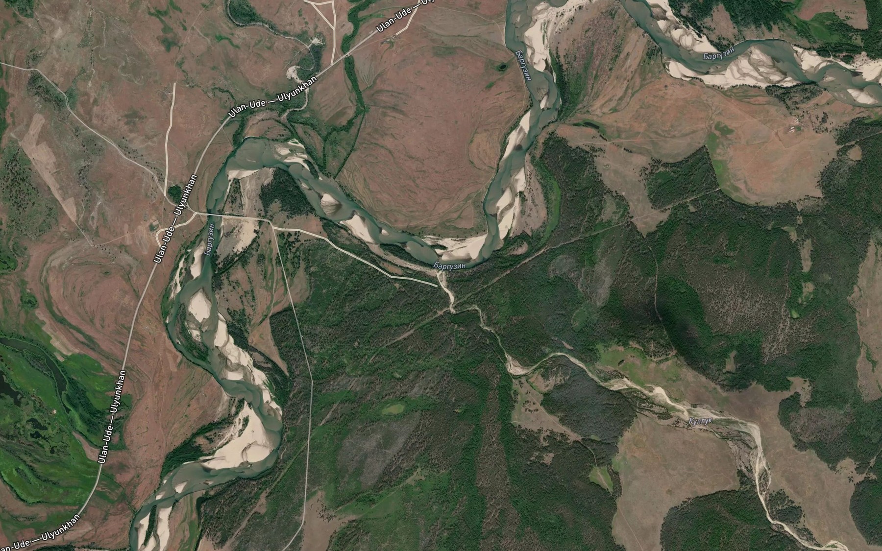 Satellite map of the Kuluk