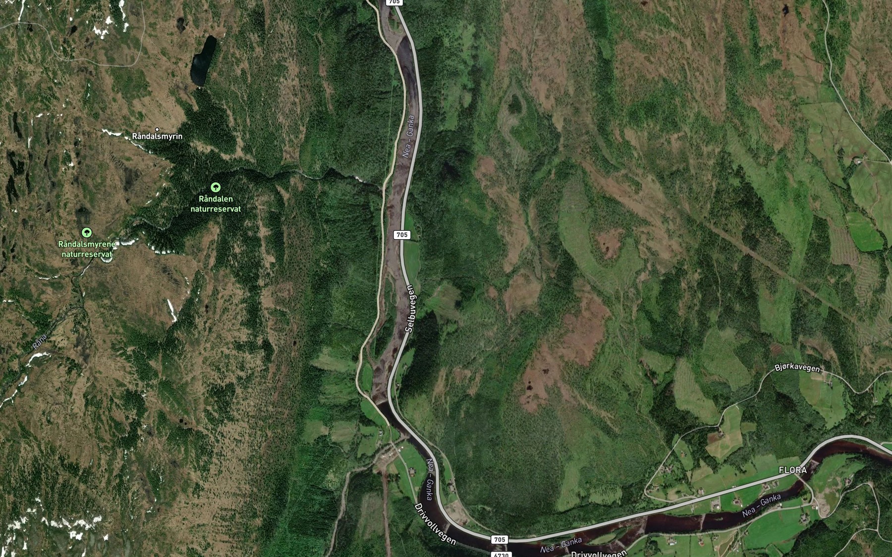Satellite map of the Engbekken
