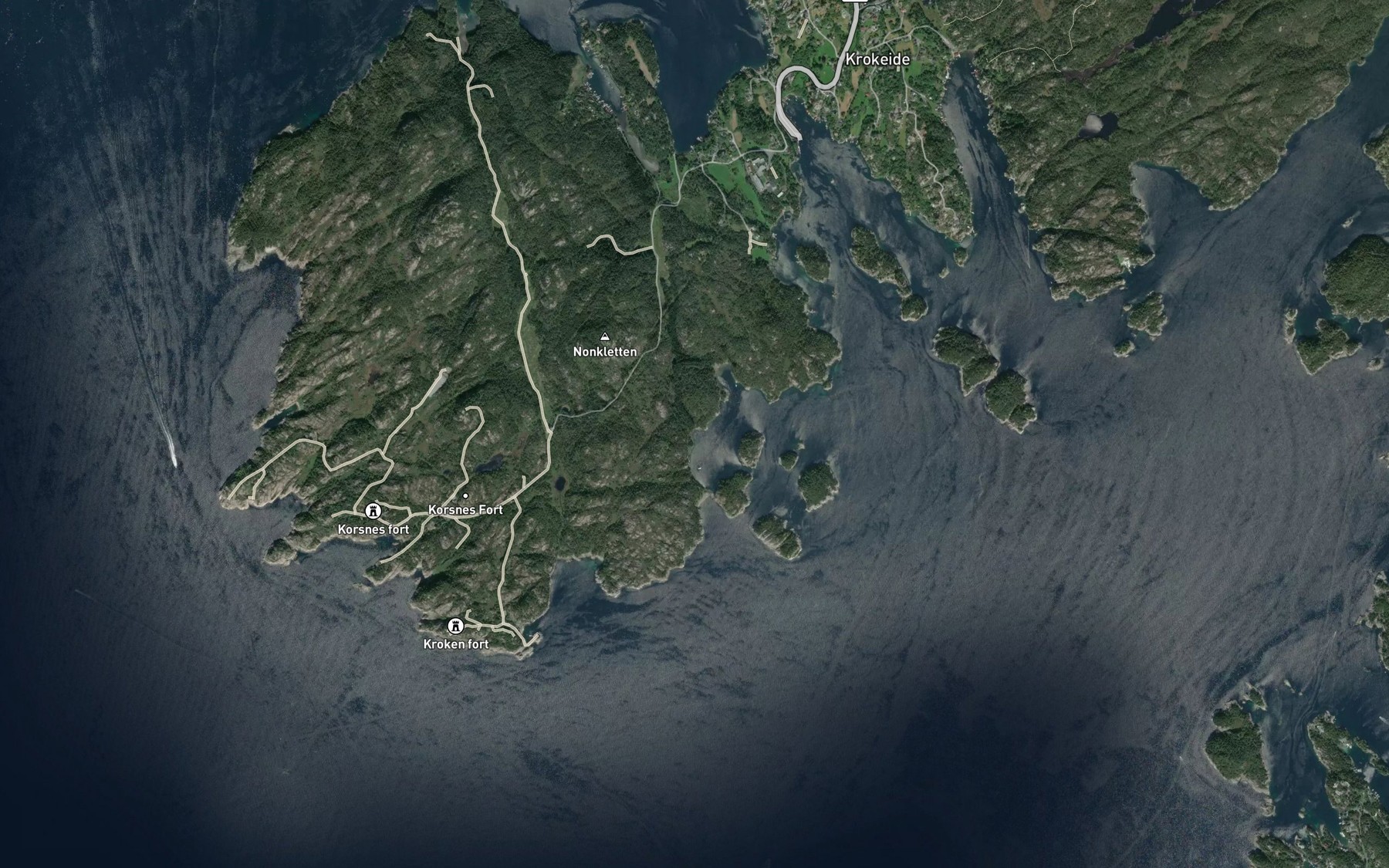 Satellite map of the Vestrahavn