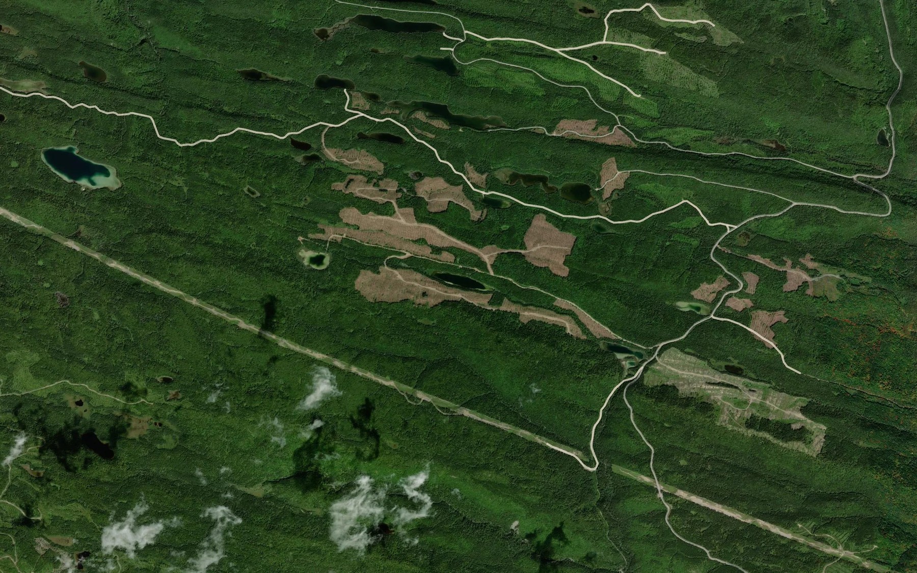 Satellite map of the Lac a la Truite