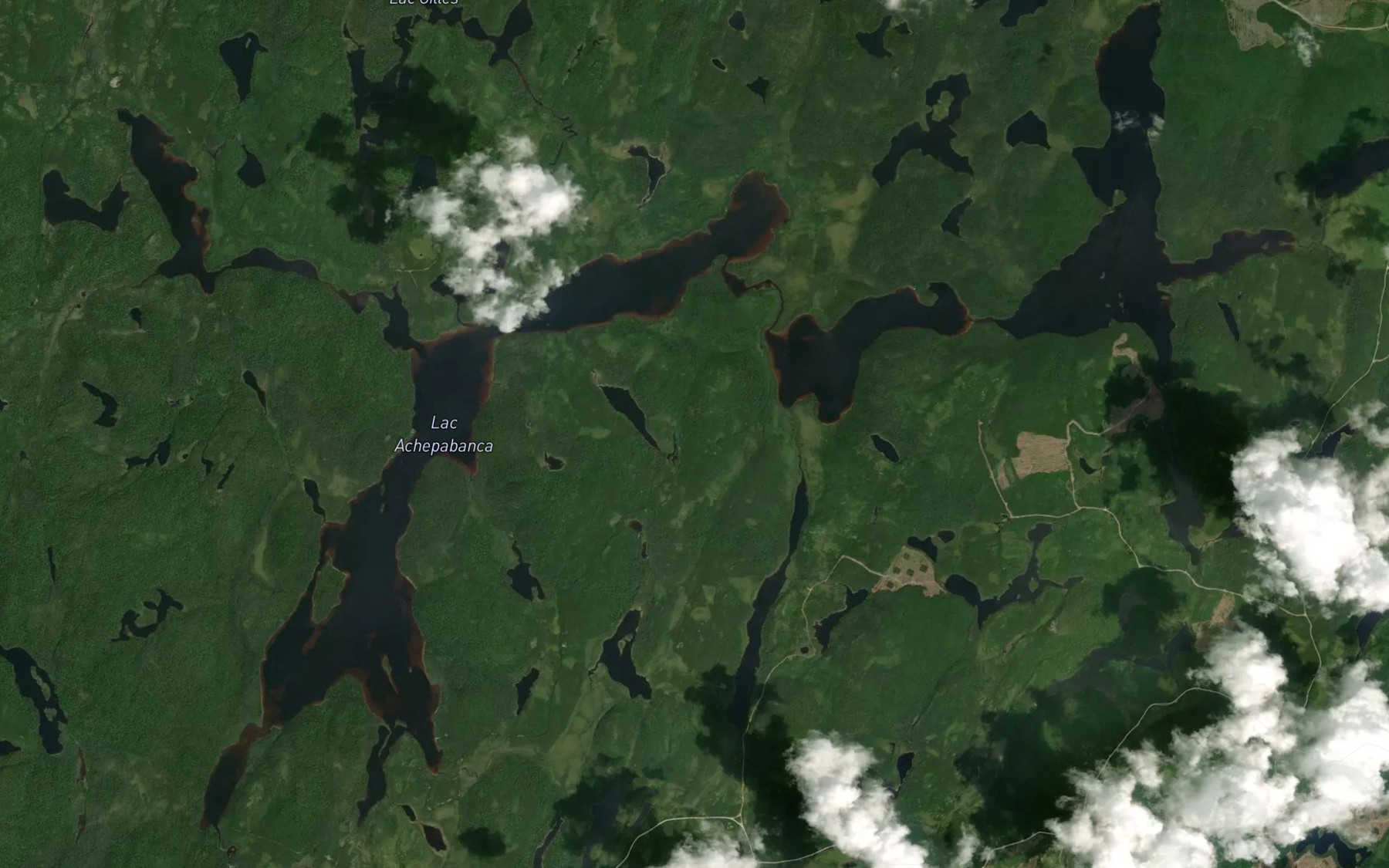 Satellite map of the Lac Achepabanca