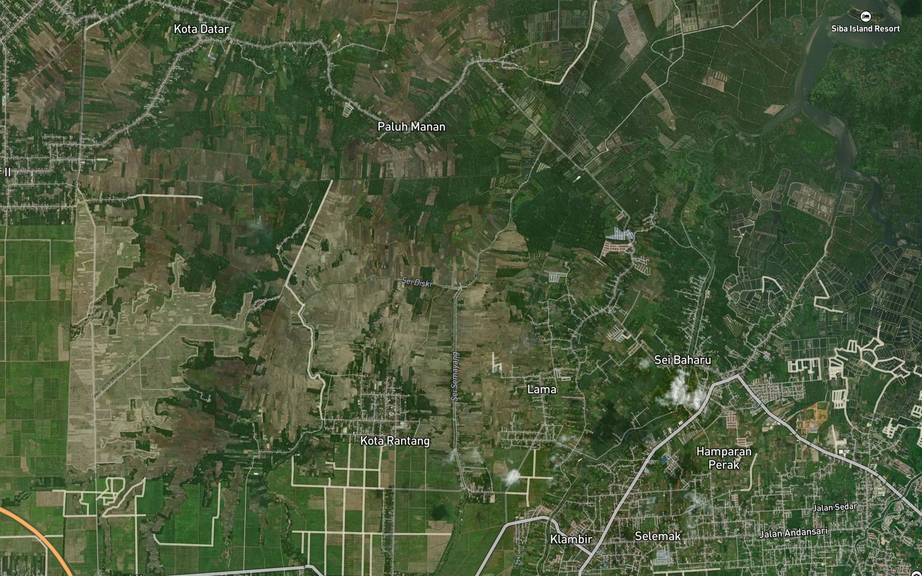 Satellite map of the Sei Diski