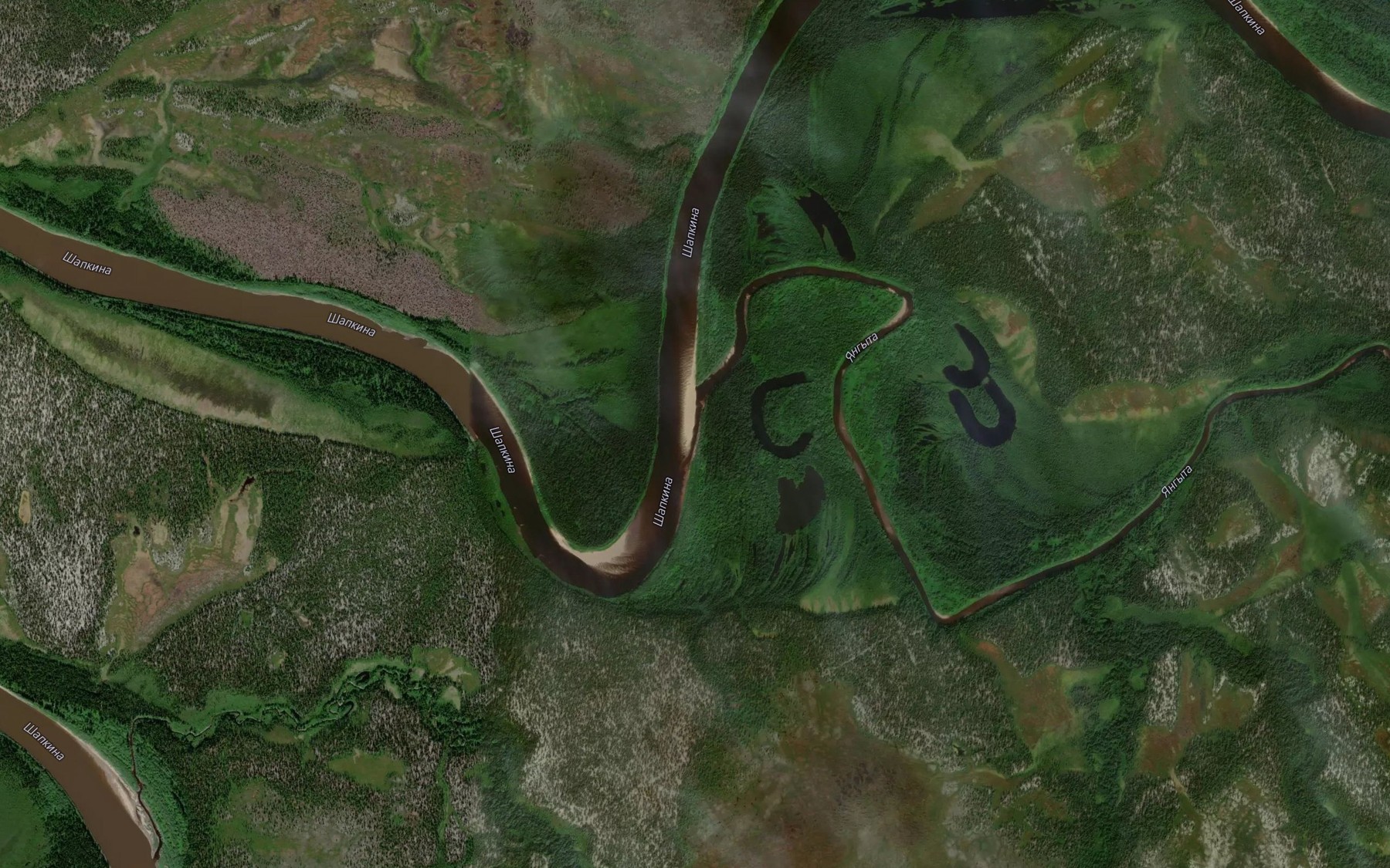 Satellite map of the Yangyta