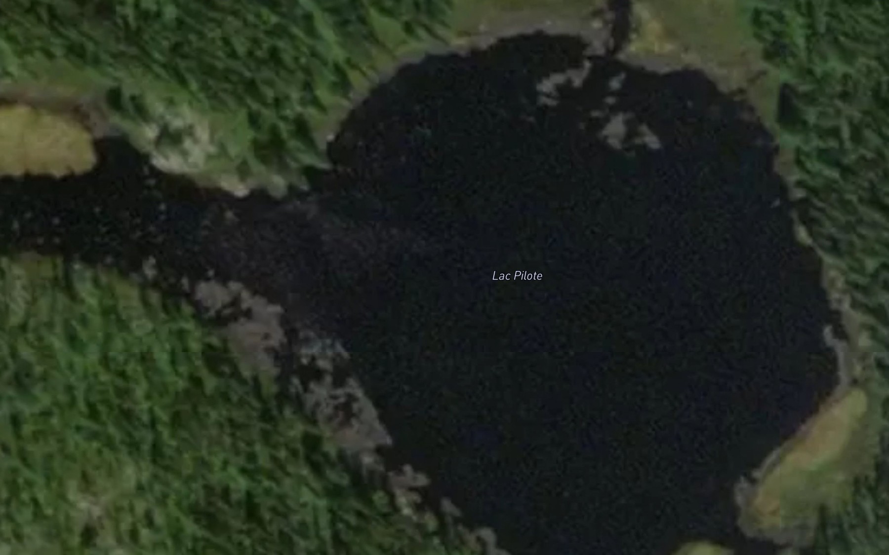 Satellite map of the Lac Pilote
