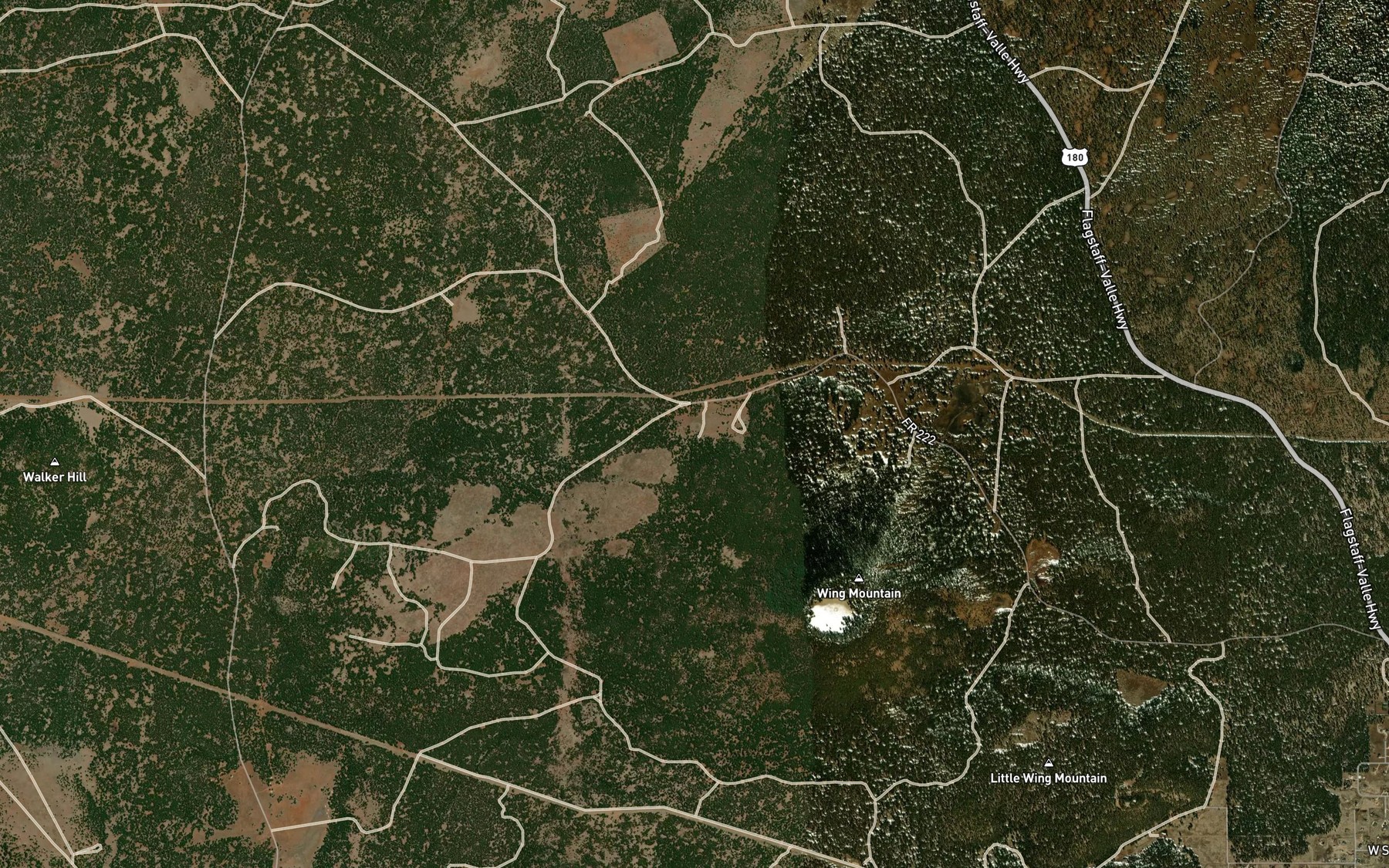 Satellite map of the Maxwell Spring