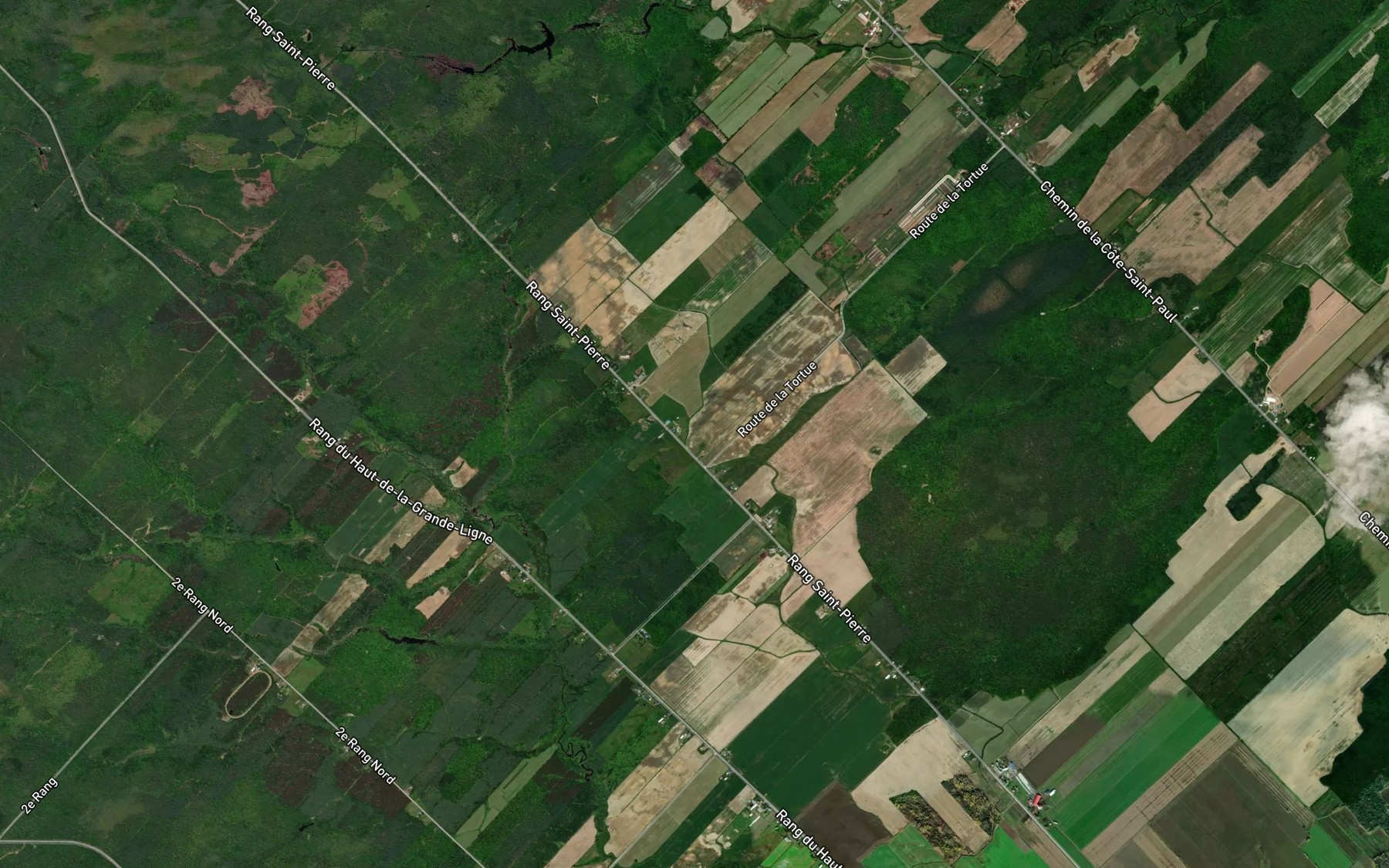Satellite map of the Branche Baril-Rousseau
