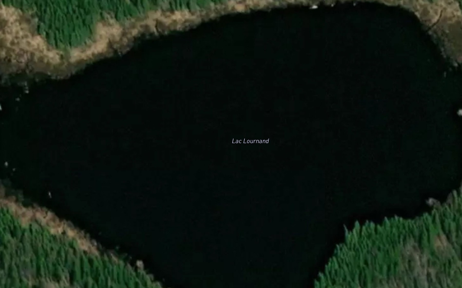 Satellite map of the Lac Lournand
