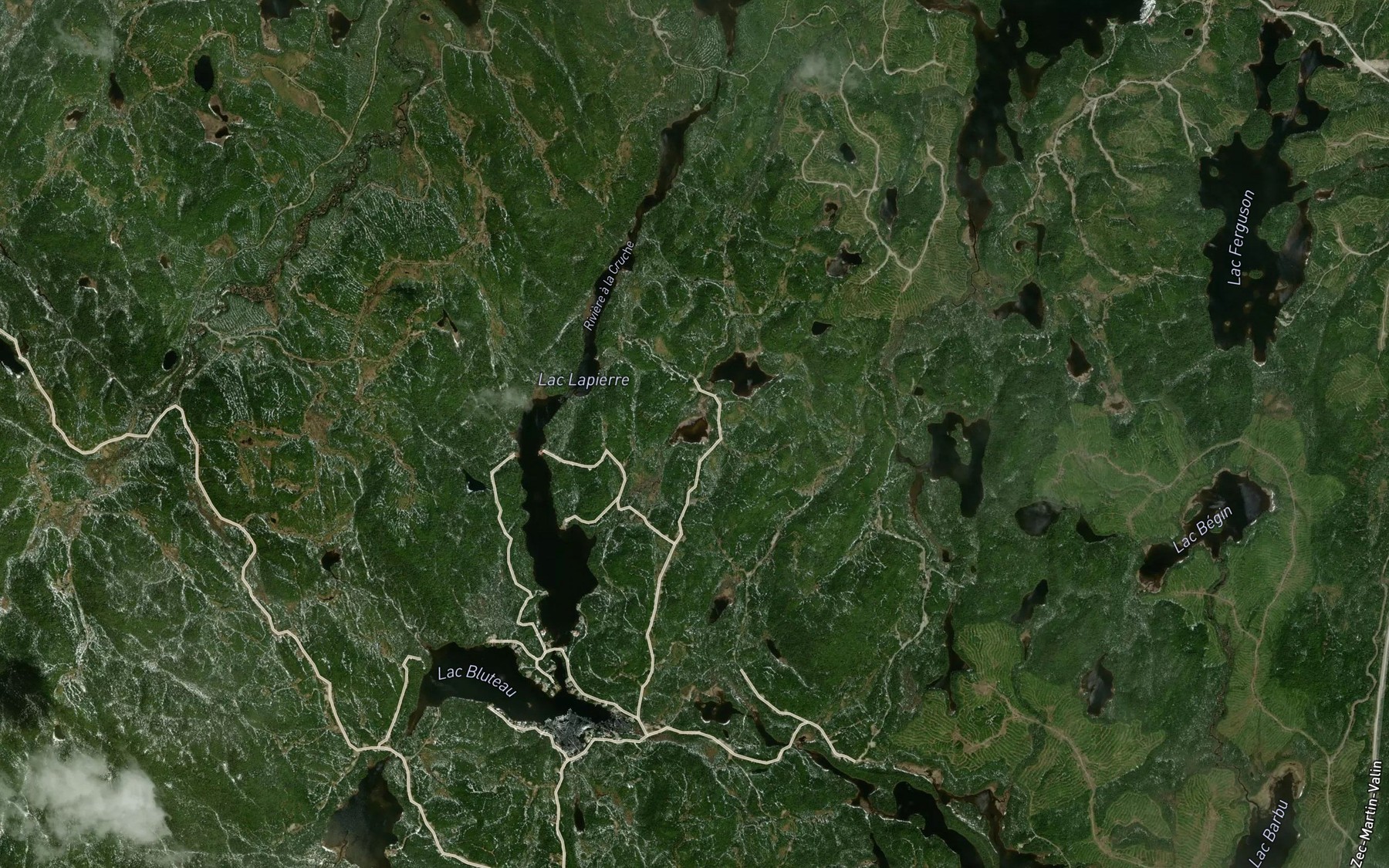 Satellite map of the Lac Coiteux