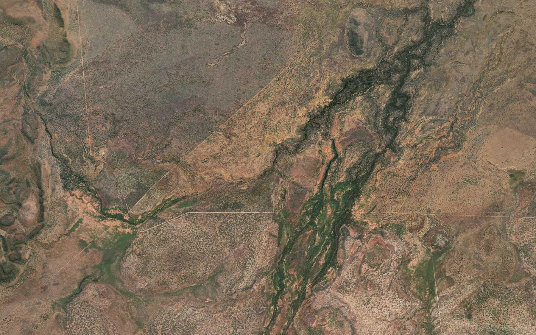 Satellite map of the Blackwater Creek