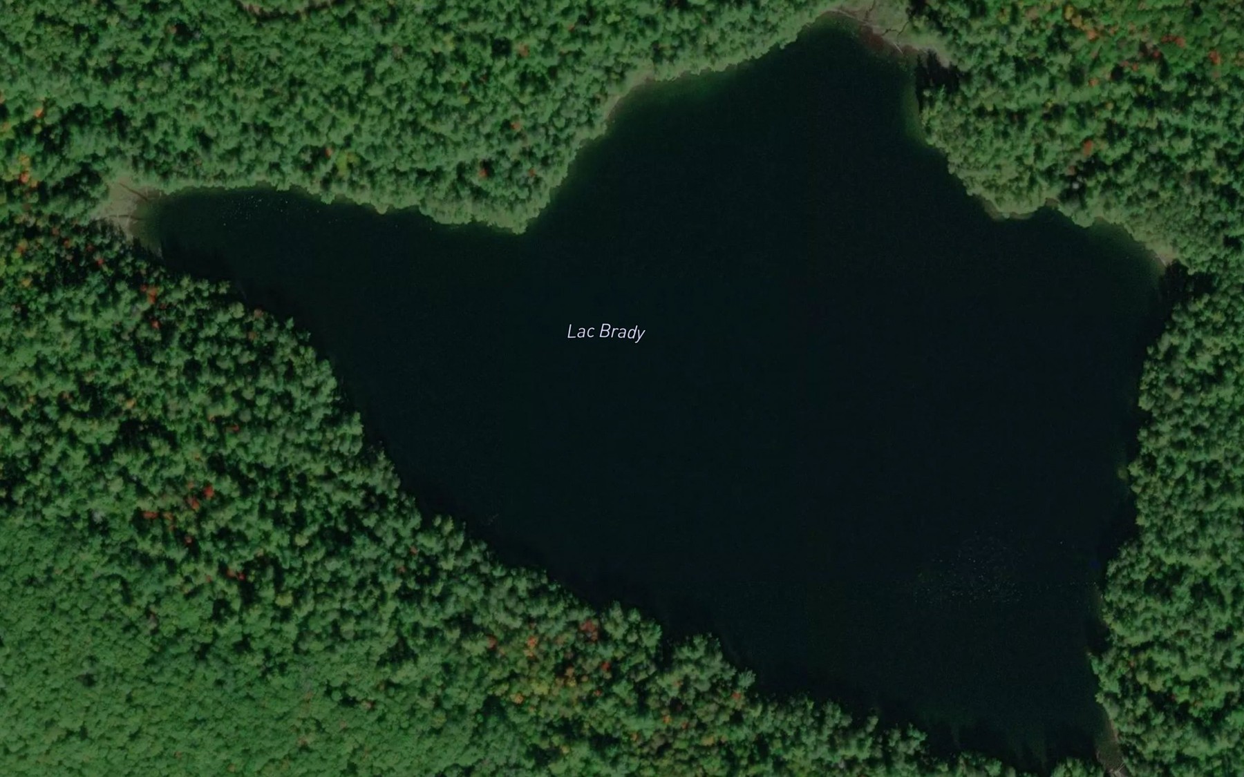 Satellite map of the Lac Brady