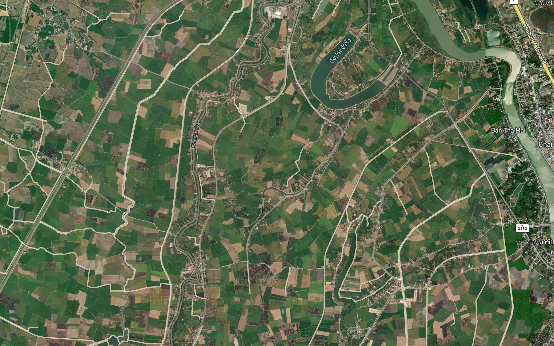 Satellite map of the Nong Pak Raet