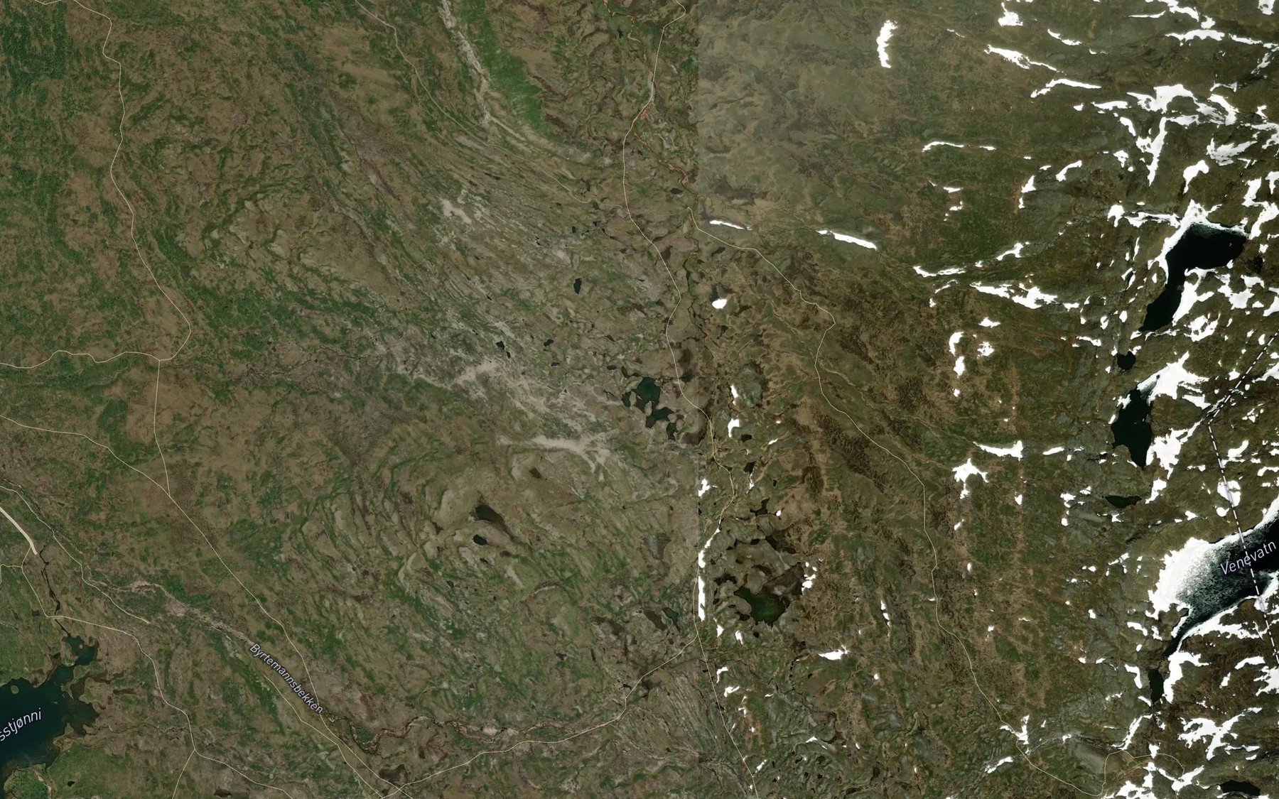 Satellite map of the Maketjonni