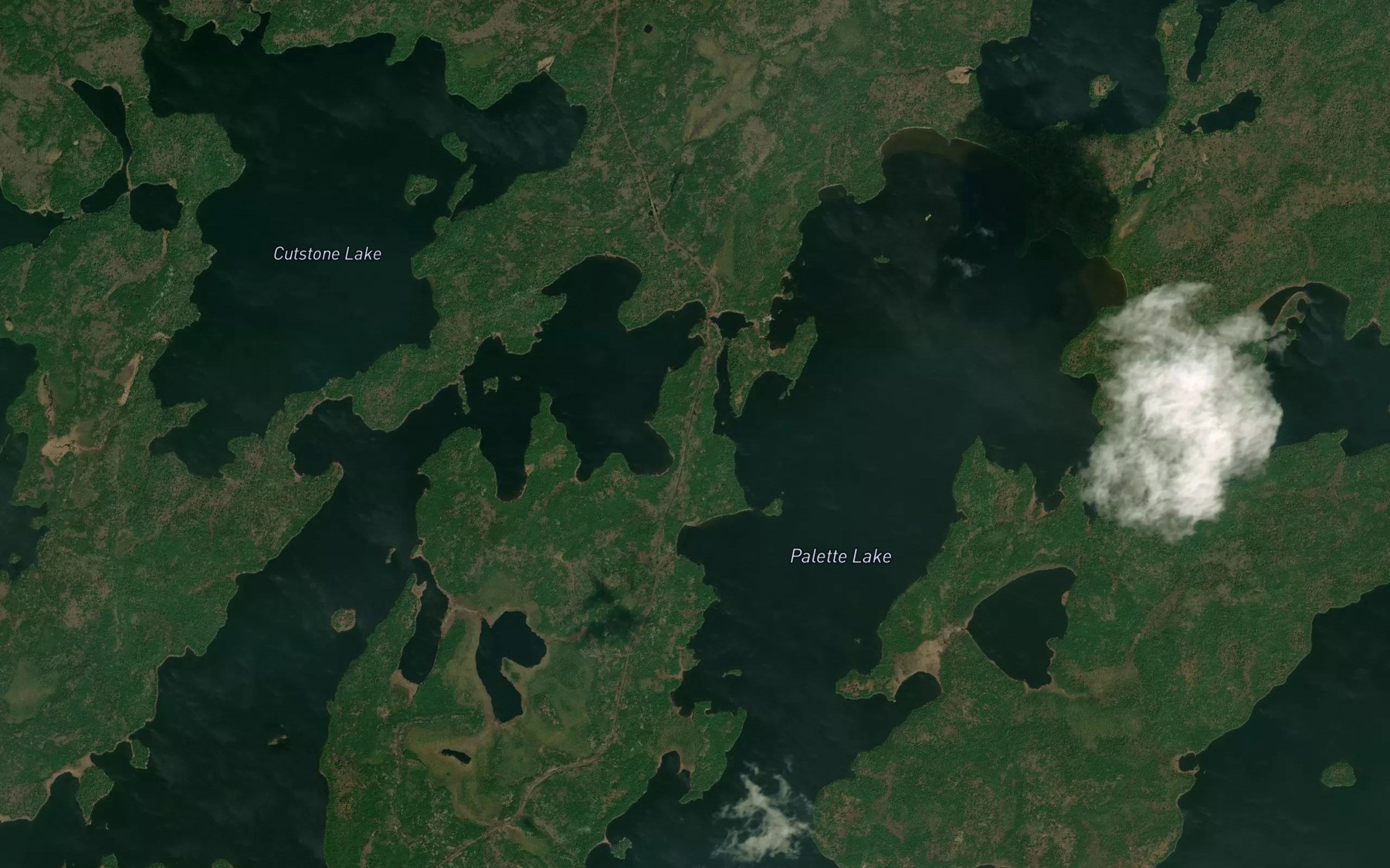 Satellite map of the Shikag River