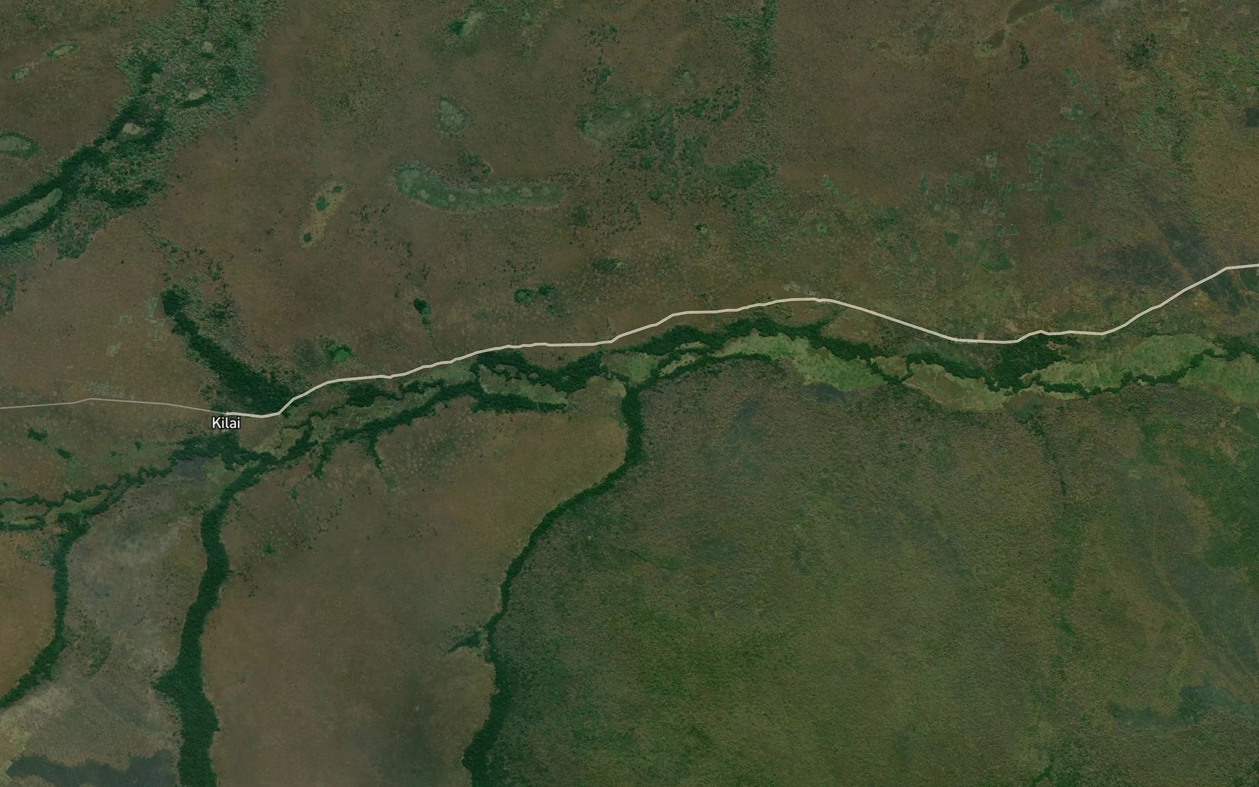 Satellite map of the Kasongo