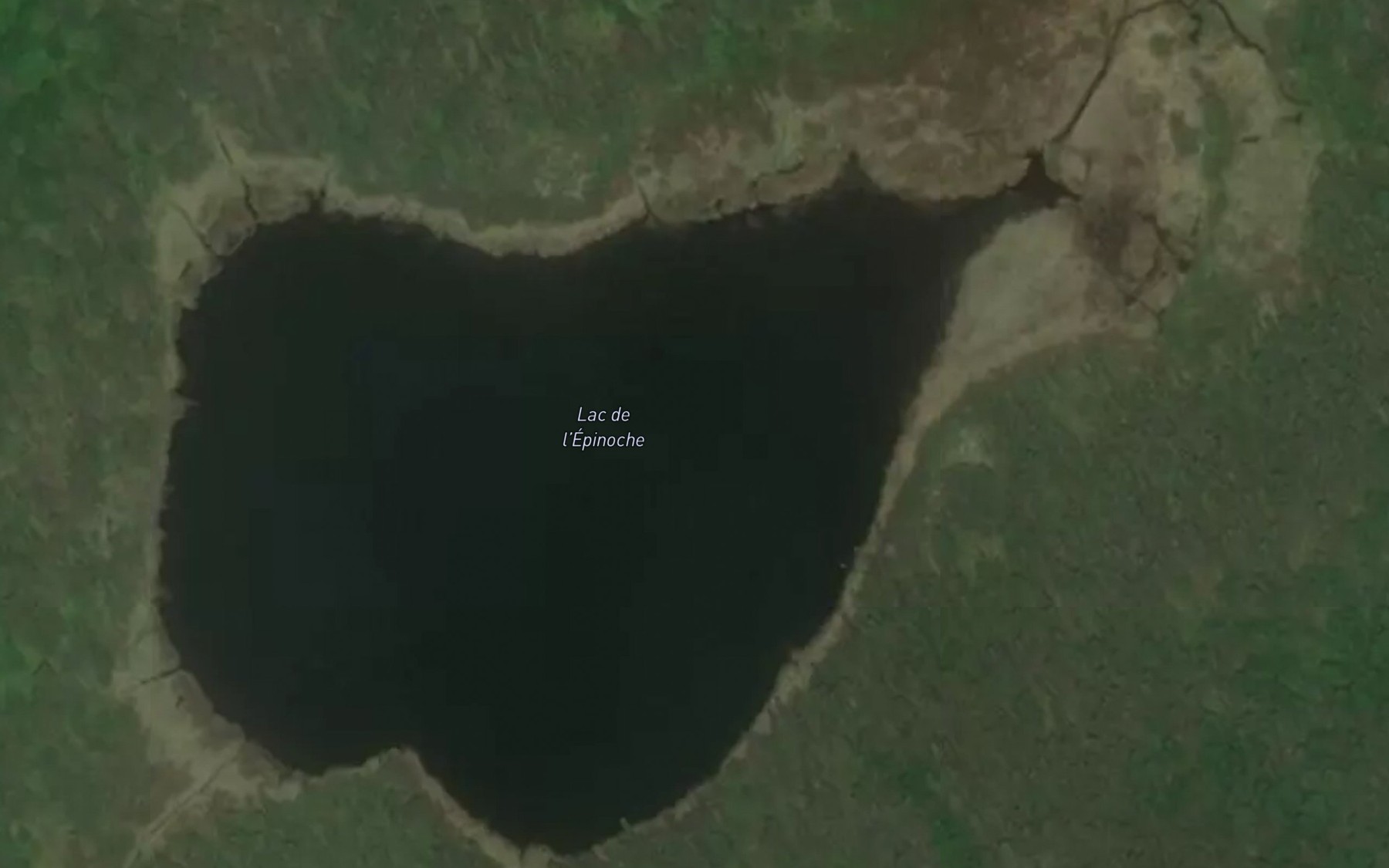 Satellite map of the Lac de l'Epinoche