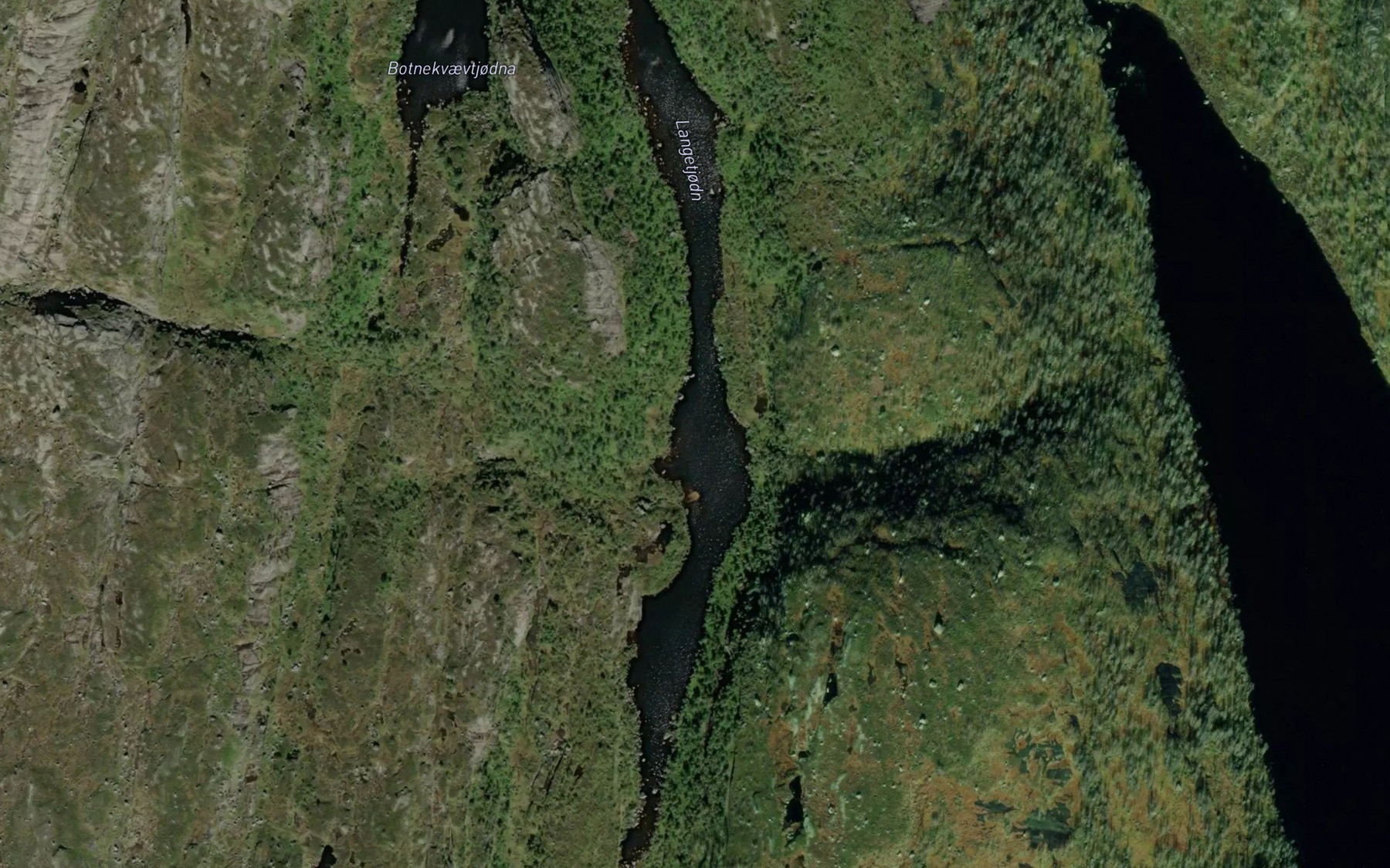 Satellite map of the Langetjorn