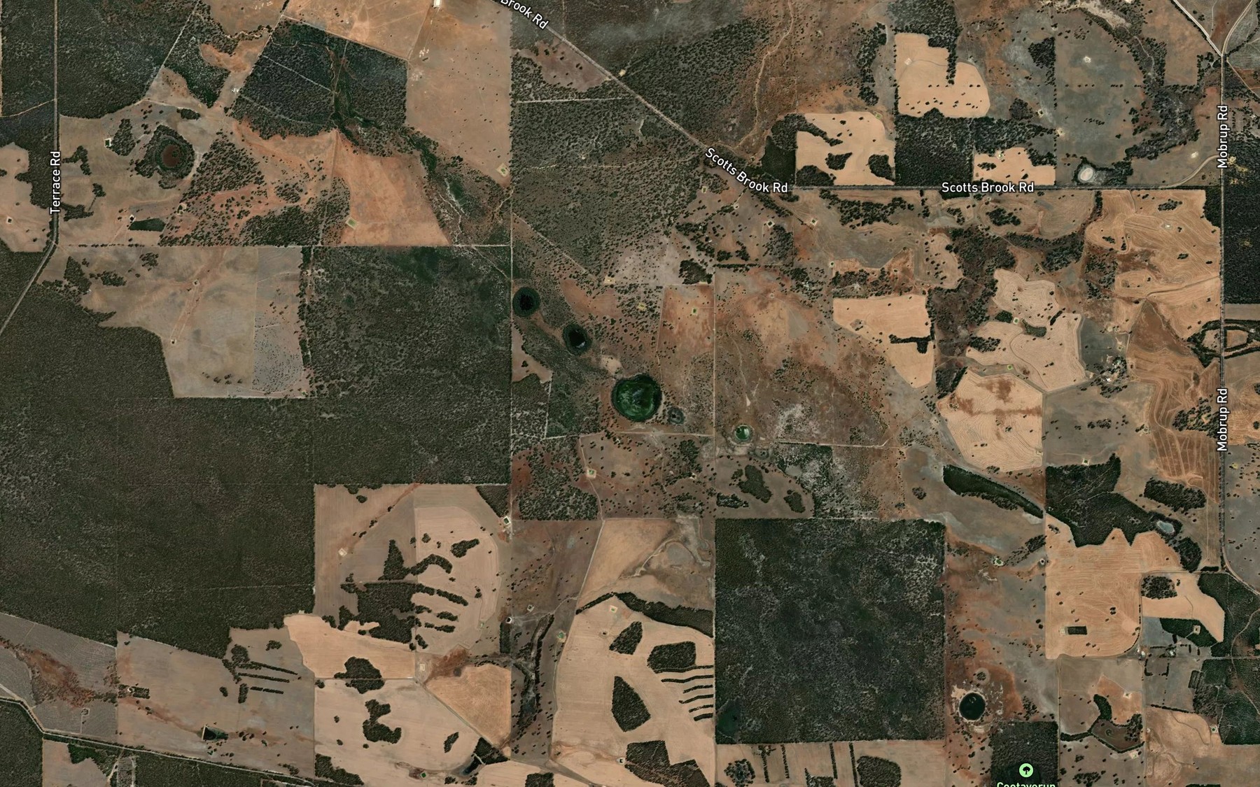 Satellite map of the Talyelwelup Lake