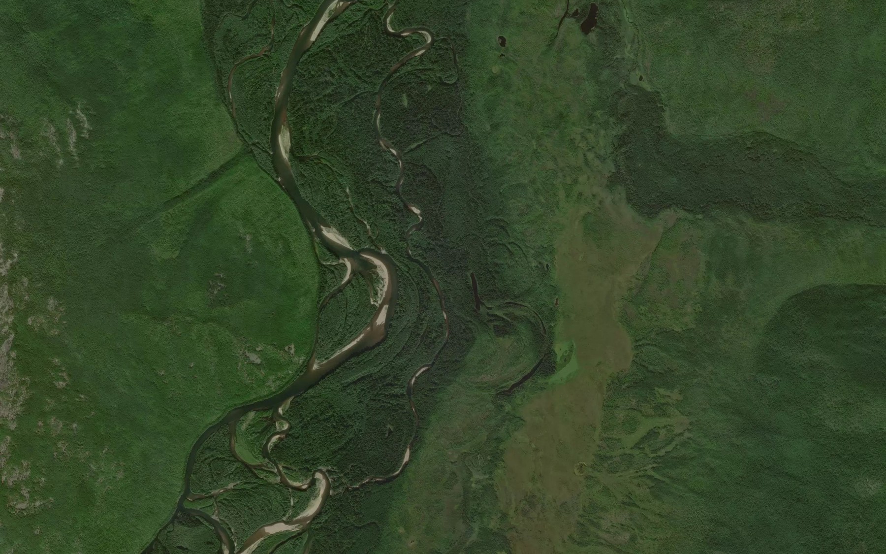 Satellite map of the Oleniy