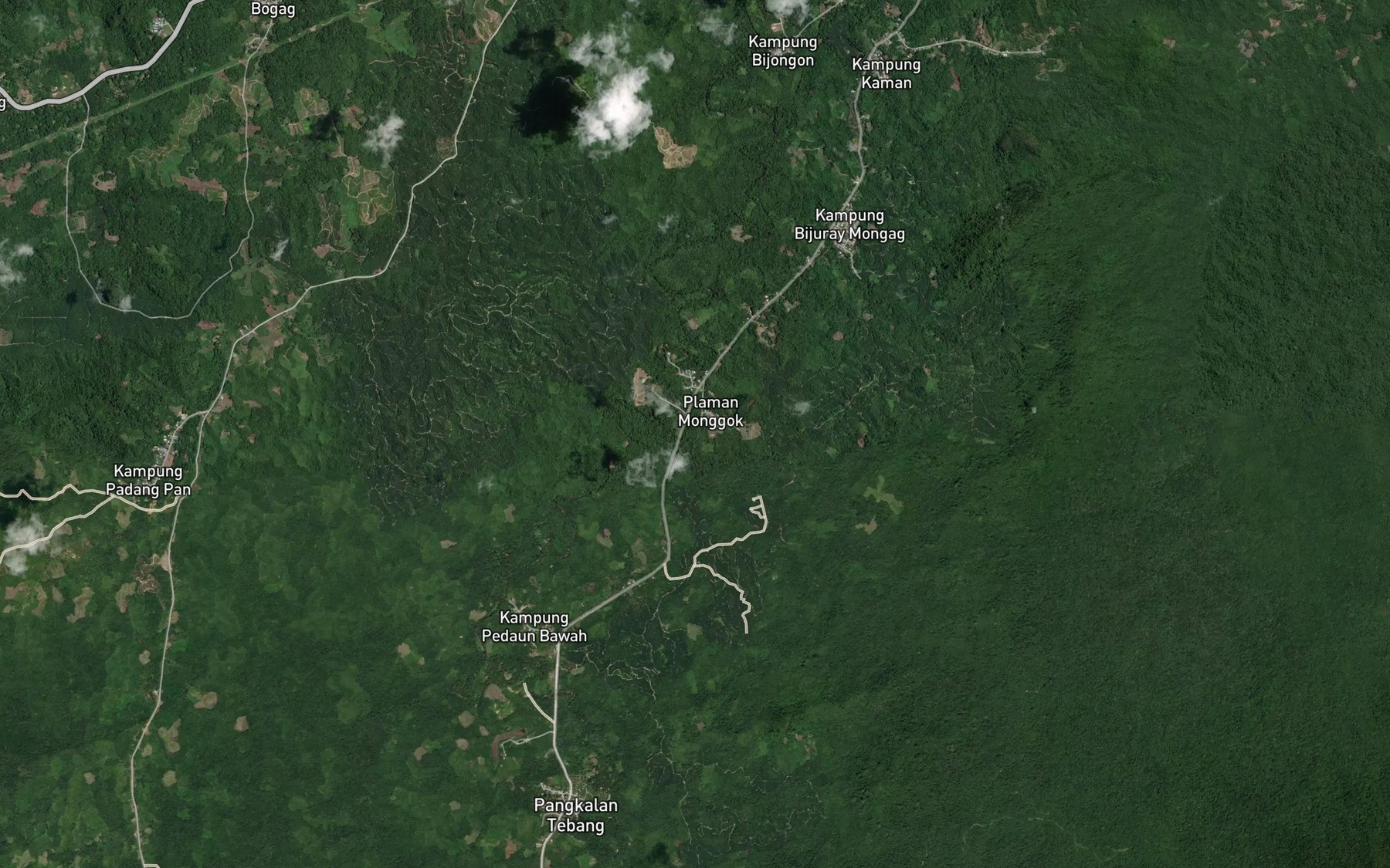 Satellite map of the Sungai Buan