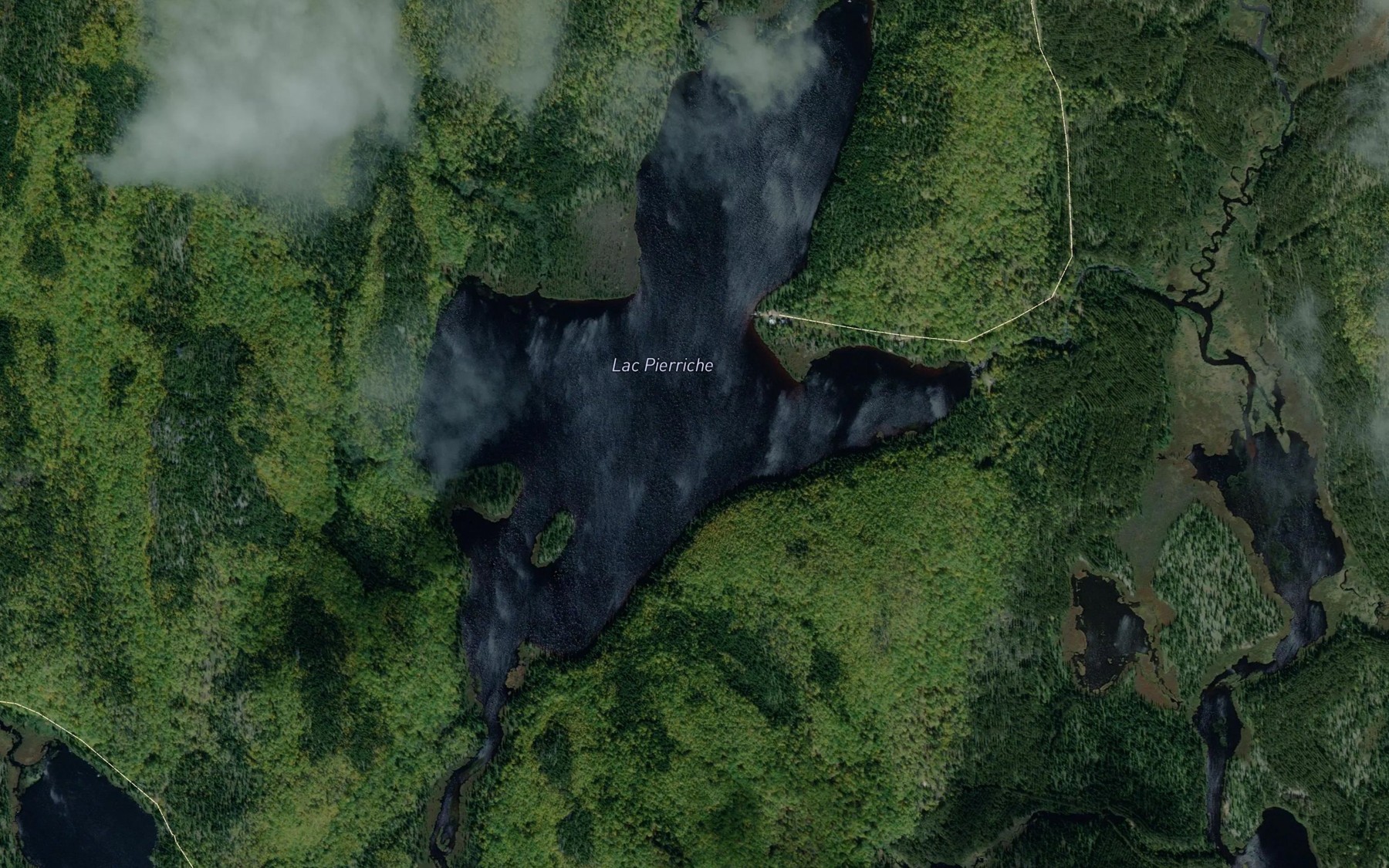 Satellite map of the Lac Pierriche