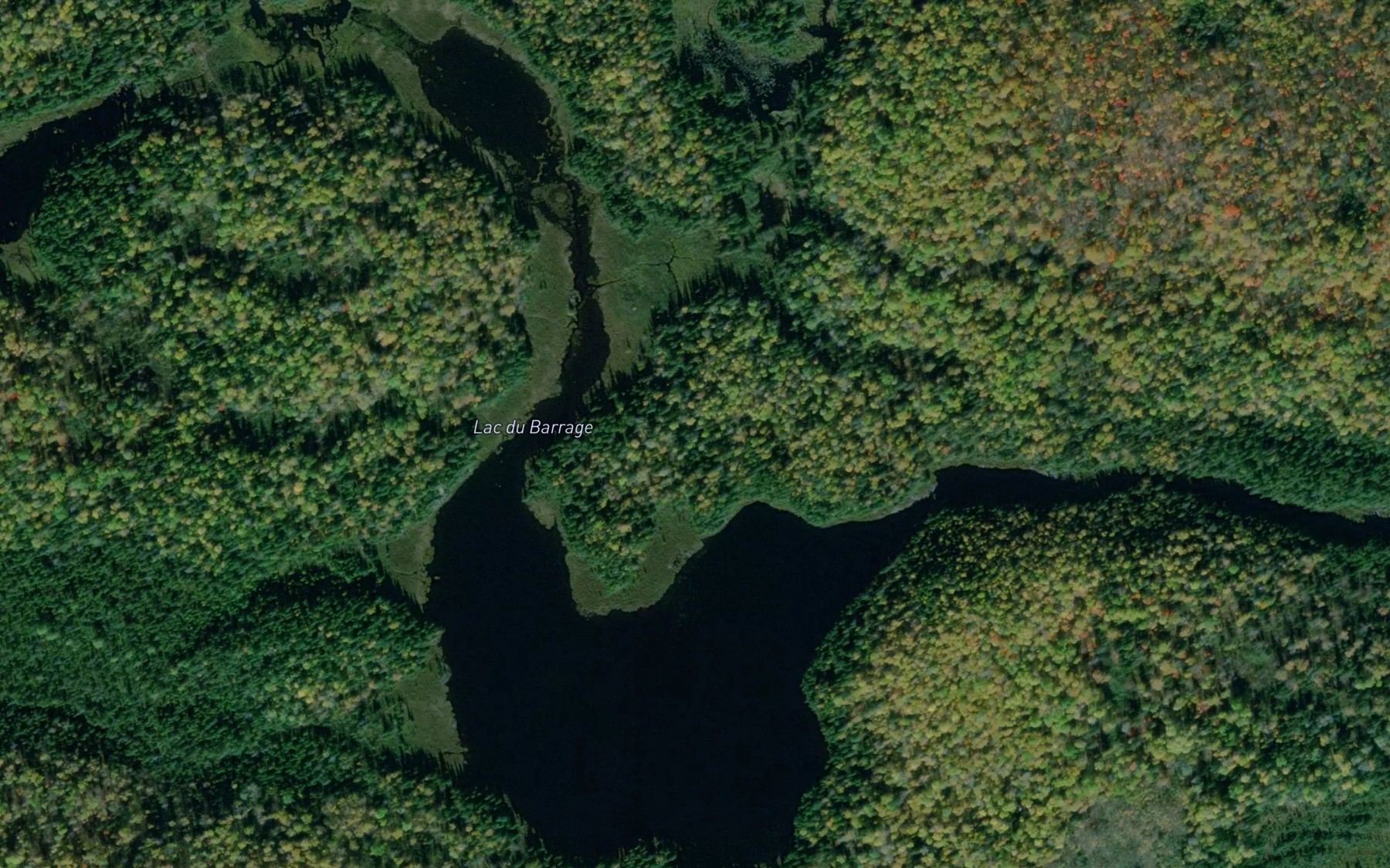 Satellite map of the Lac du Barrage