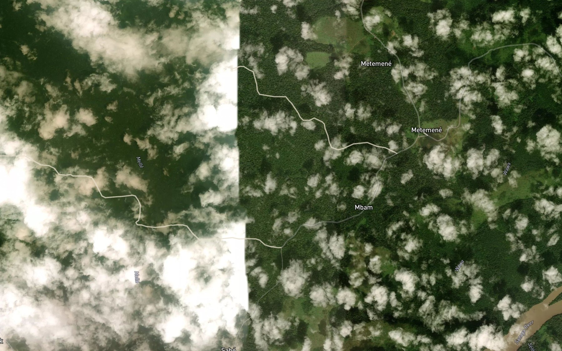 Satellite map of the Bile