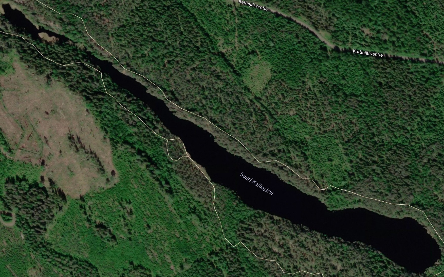 Satellite map of the Suuri Kalliojarvi