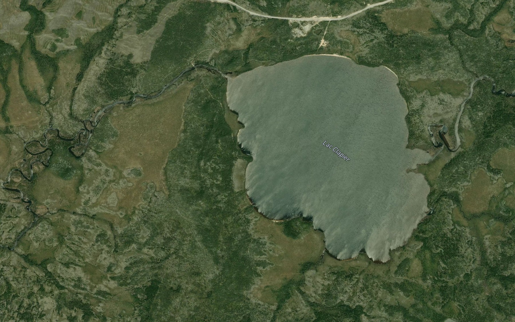 Satellite map of the Lac Clapier