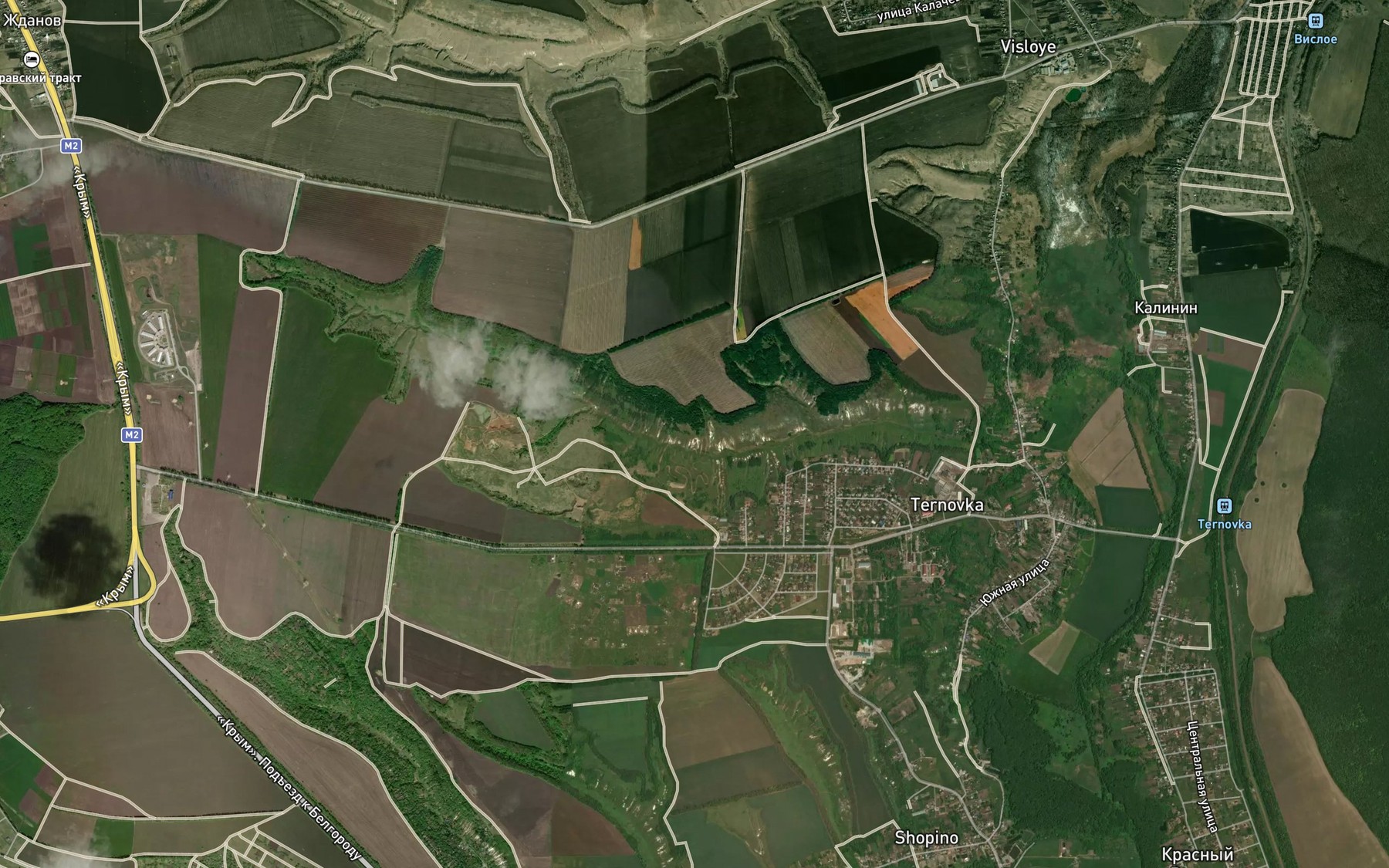 Satellite map of the Ovrag Dolzhik