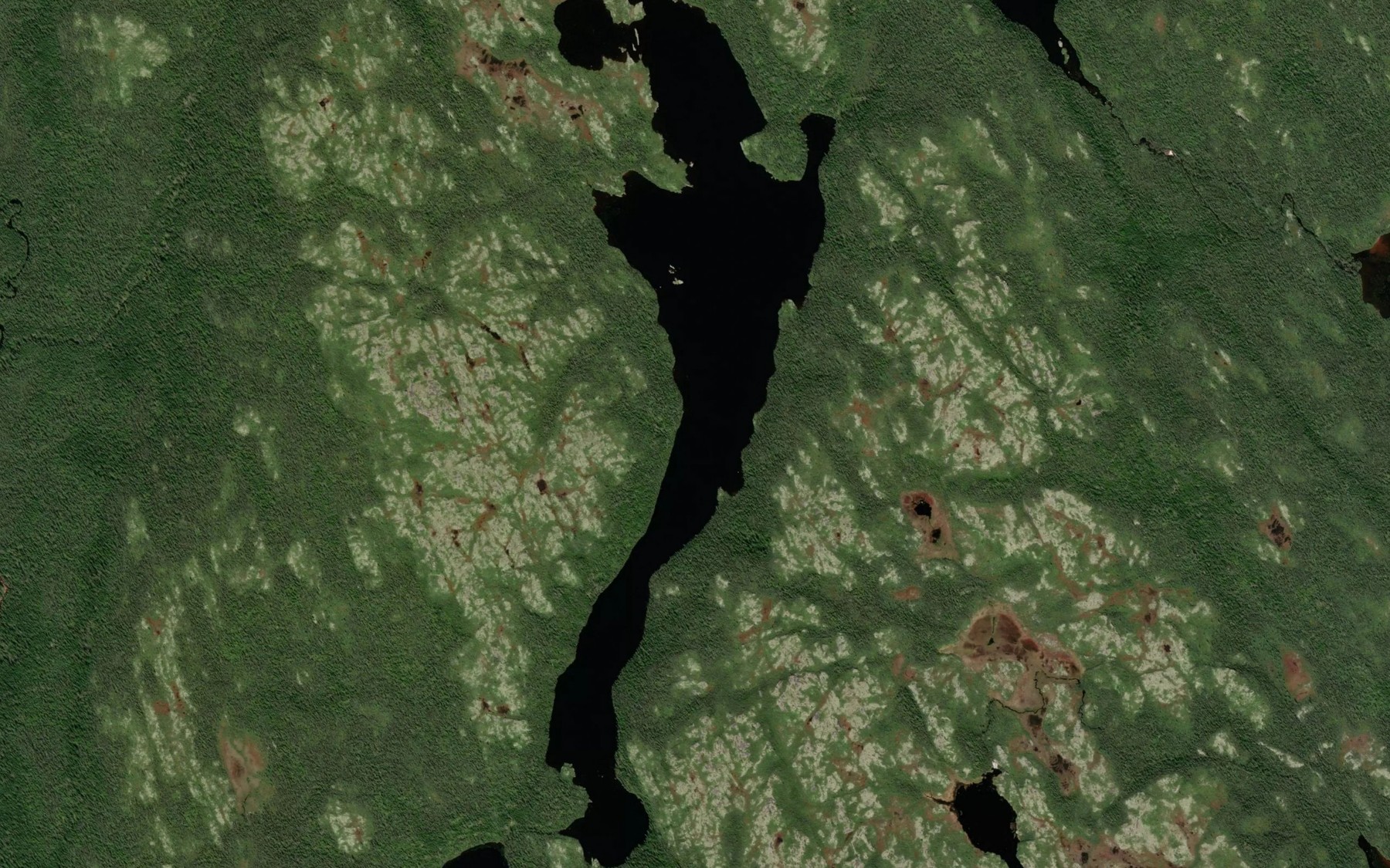 Satellite map of the Lac Tshani Penpin Umiskumim