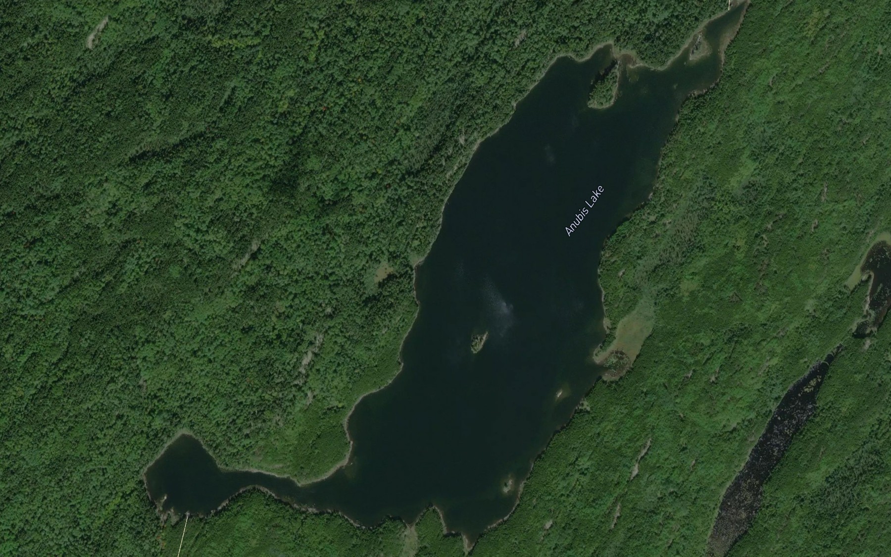 Satellite map of the Anubis Lake