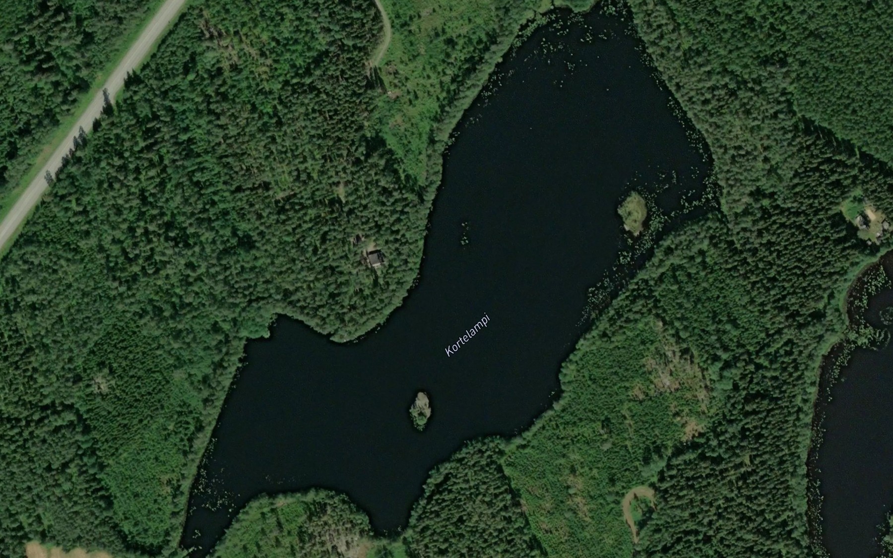 Satellite map of the Kortelampi